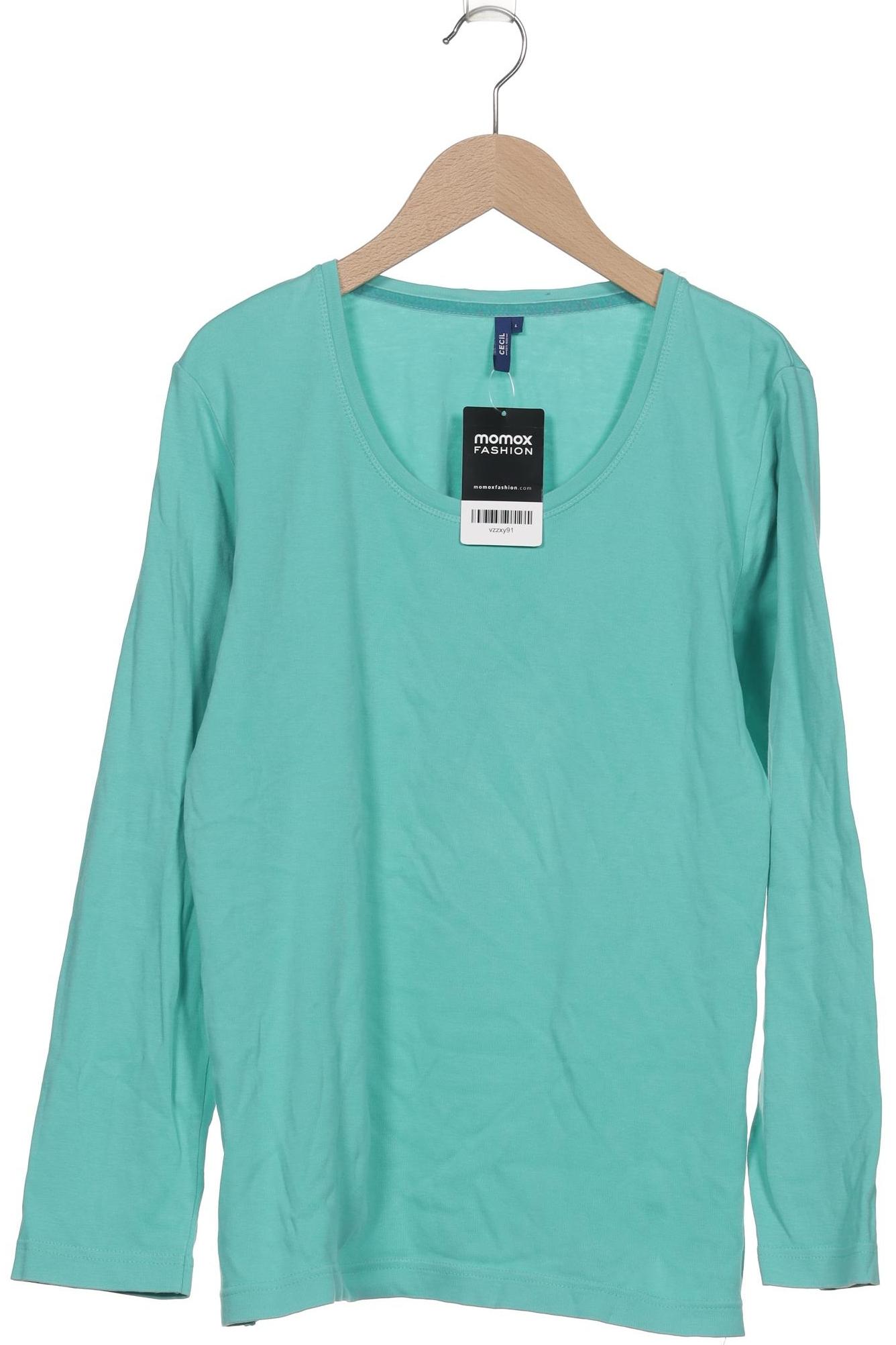 

Cecil Damen Langarmshirt, türkis, Gr. 42