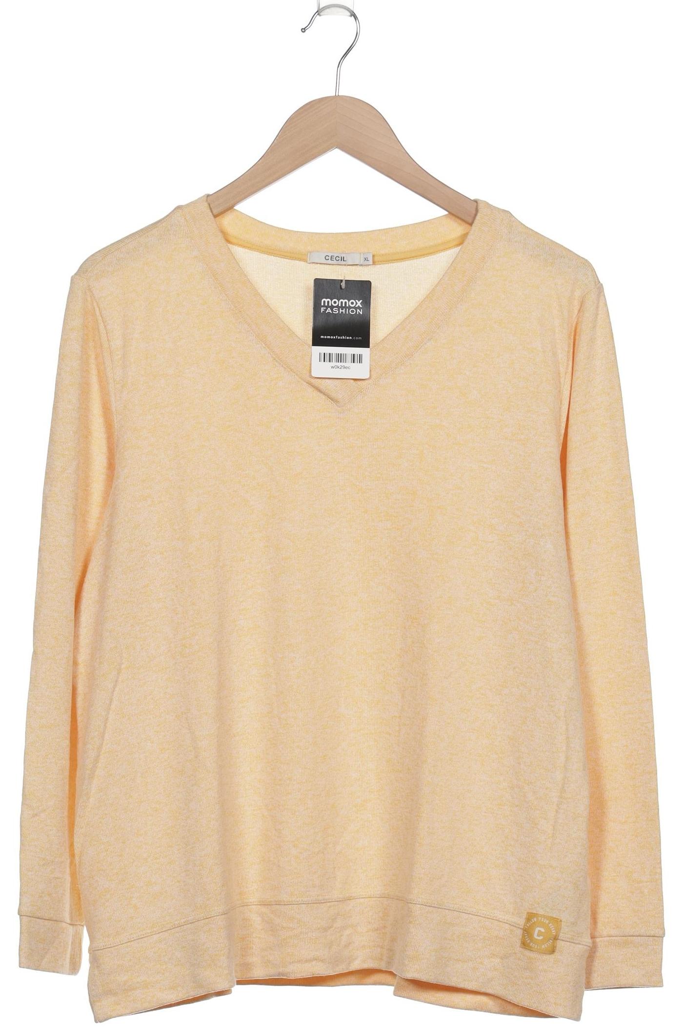 

Cecil Damen Langarmshirt, gelb, Gr. 44
