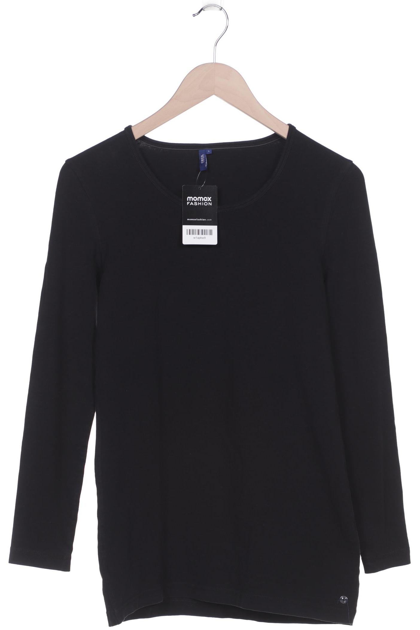 

CECIL Damen Langarmshirt, schwarz