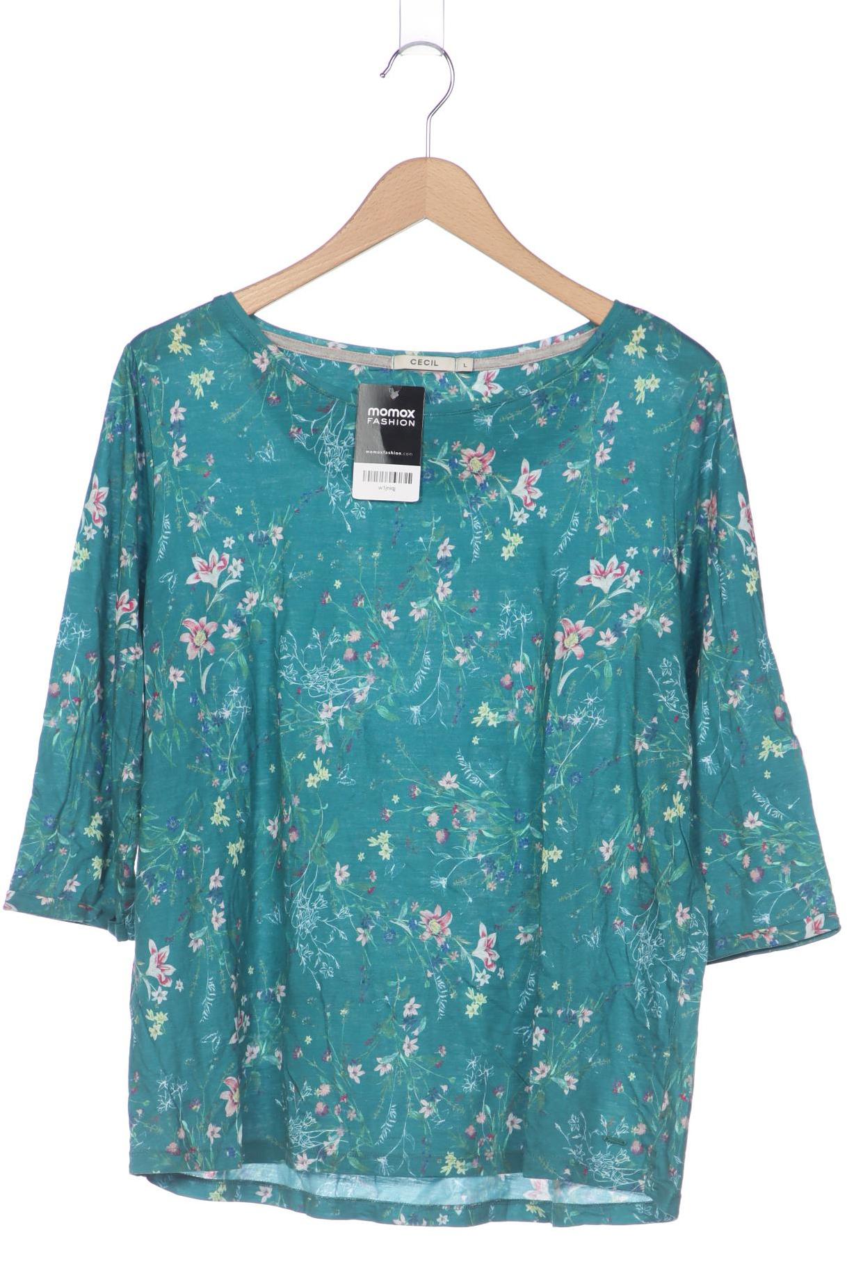 

Cecil Damen Langarmshirt, türkis, Gr. 42