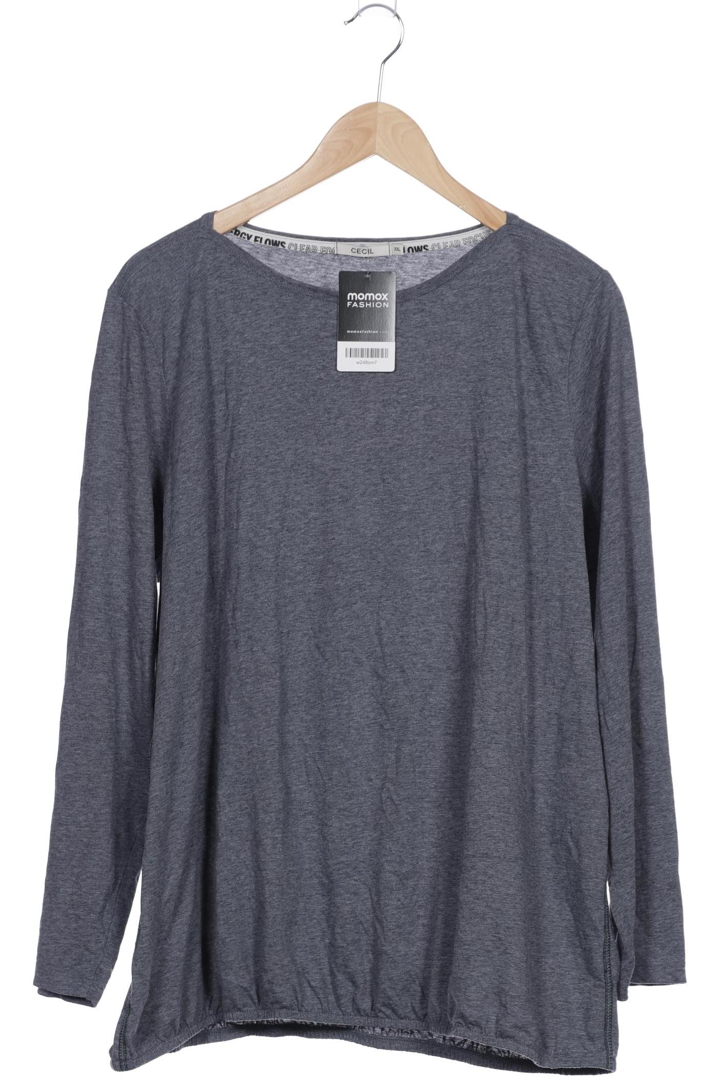 

Cecil Damen Langarmshirt, grau, Gr. 46