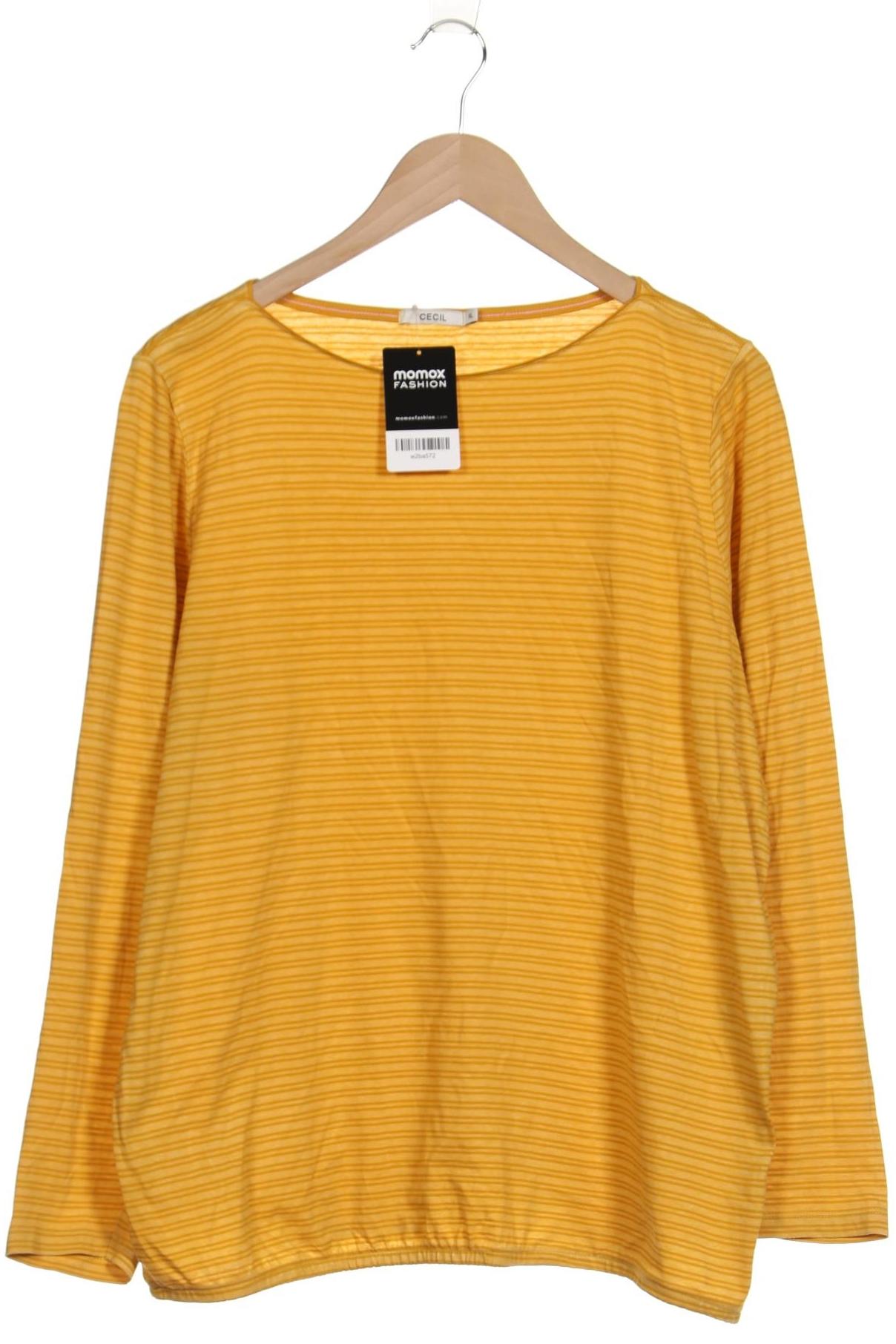 

Cecil Damen Langarmshirt, gelb, Gr. 44