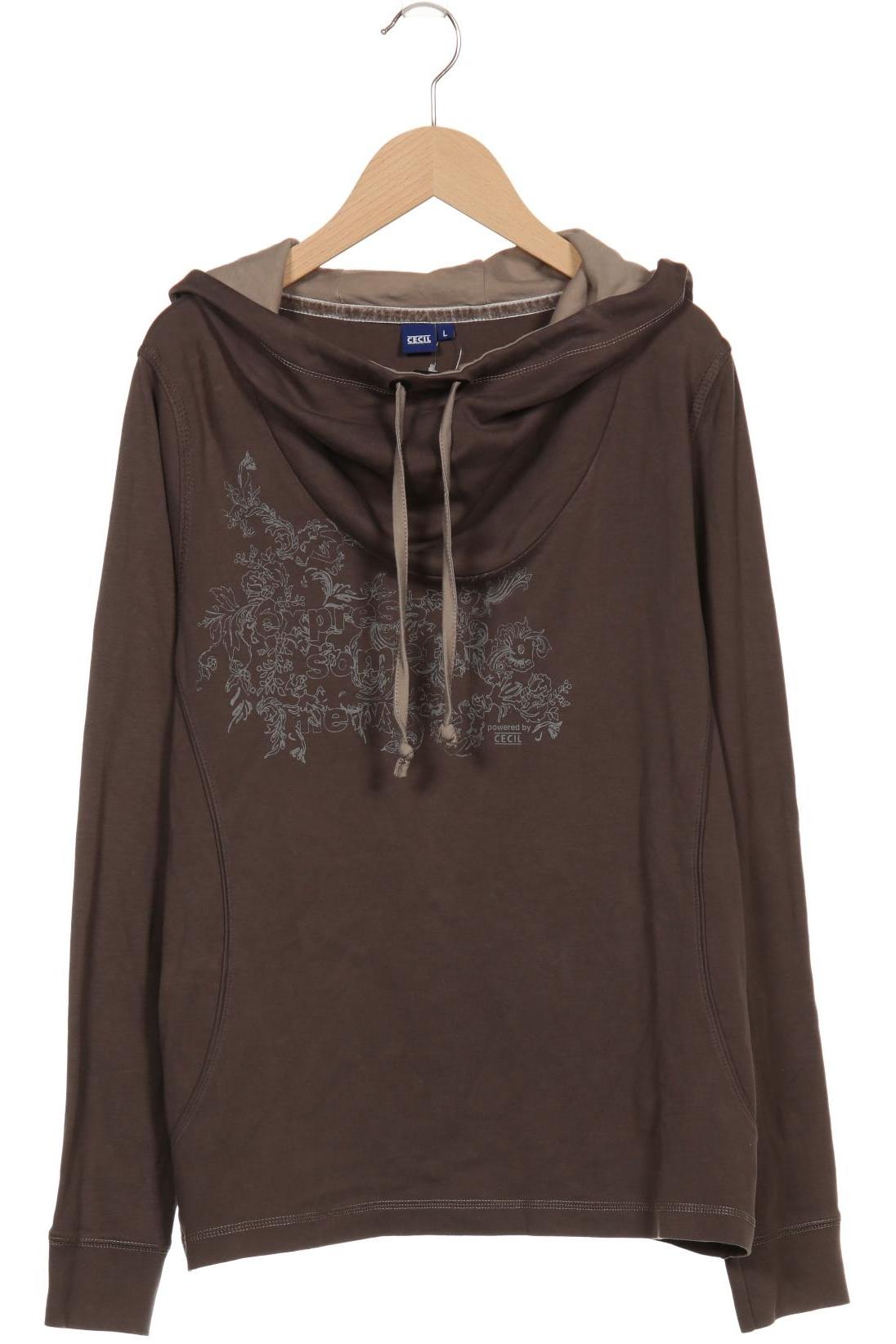 

Cecil Damen Langarmshirt, braun, Gr. 42