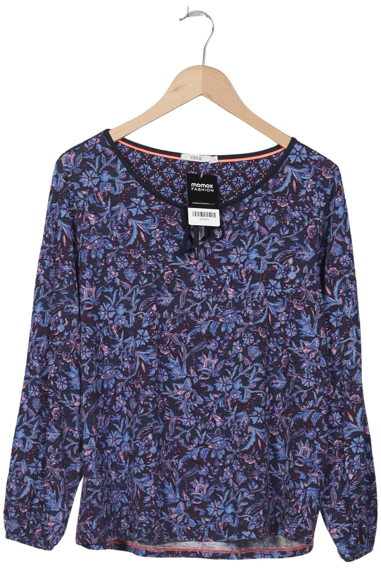 

Cecil Damen Langarmshirt, marineblau, Gr. 42