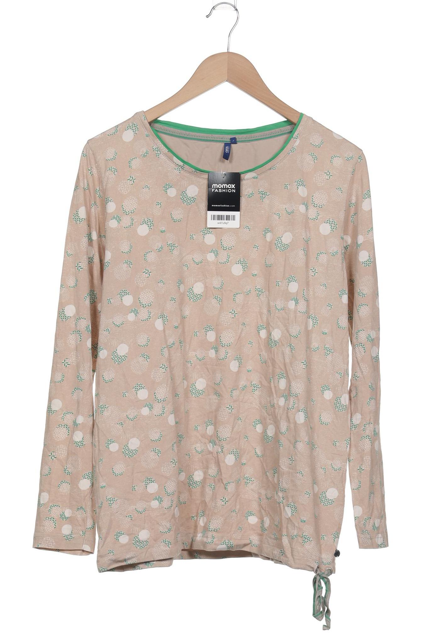 

Cecil Damen Langarmshirt, beige, Gr. 42