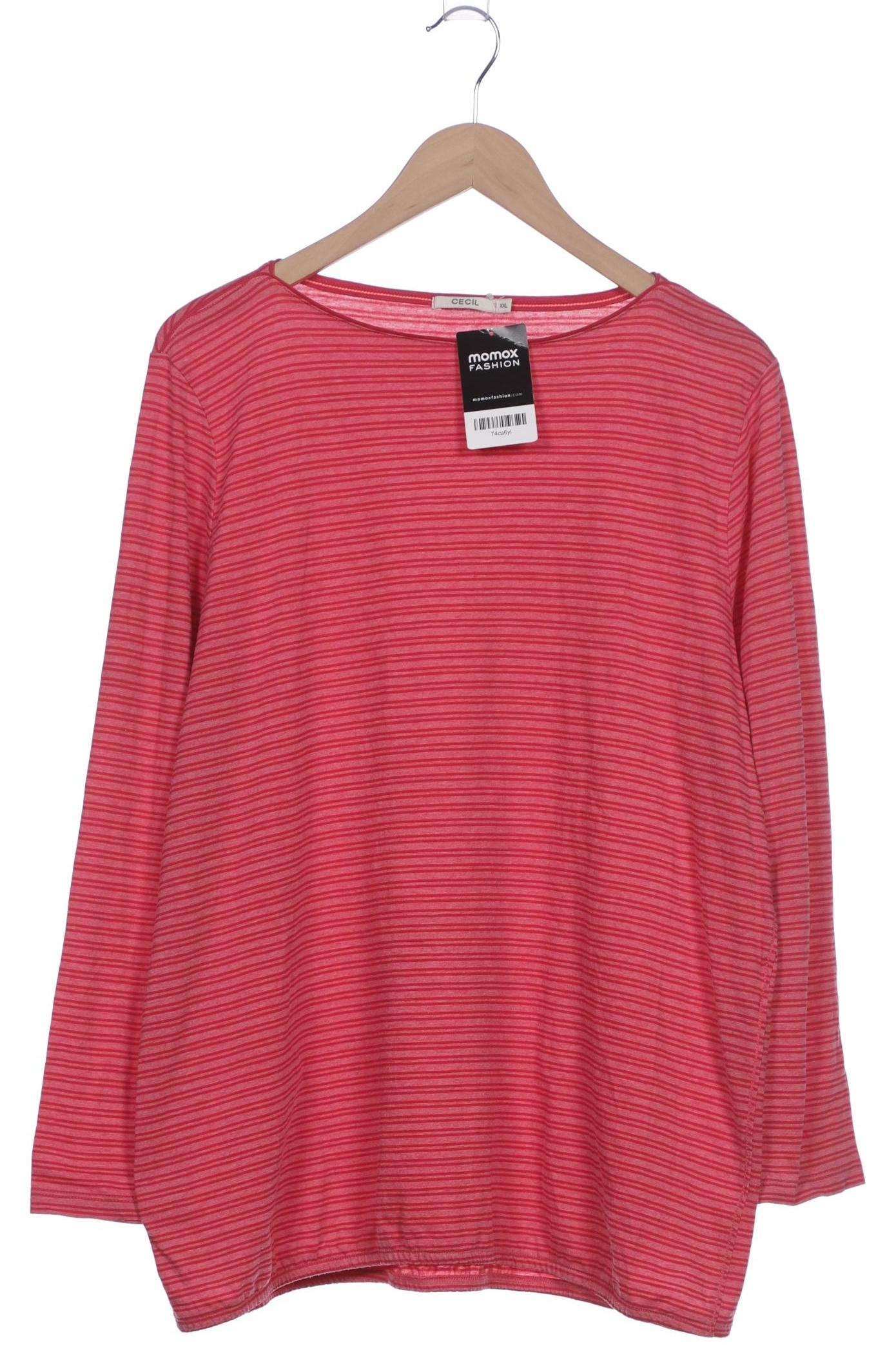 

Cecil Damen Langarmshirt, pink, Gr. 46
