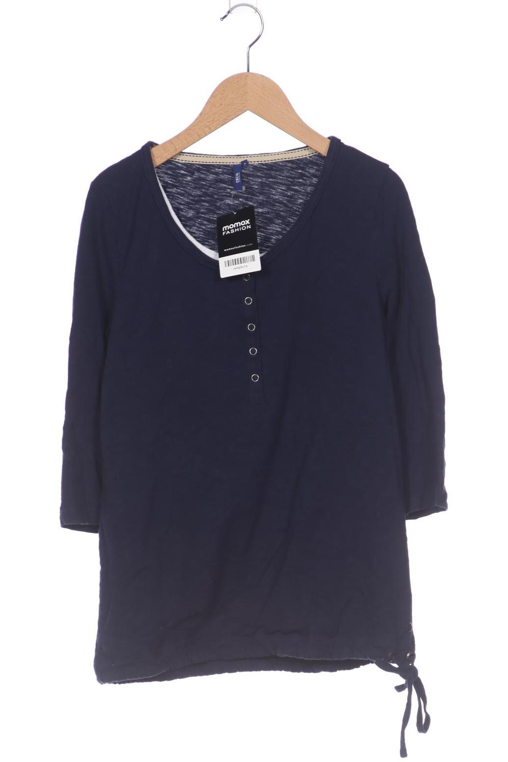 

Cecil Damen Langarmshirt, marineblau, Gr. 38