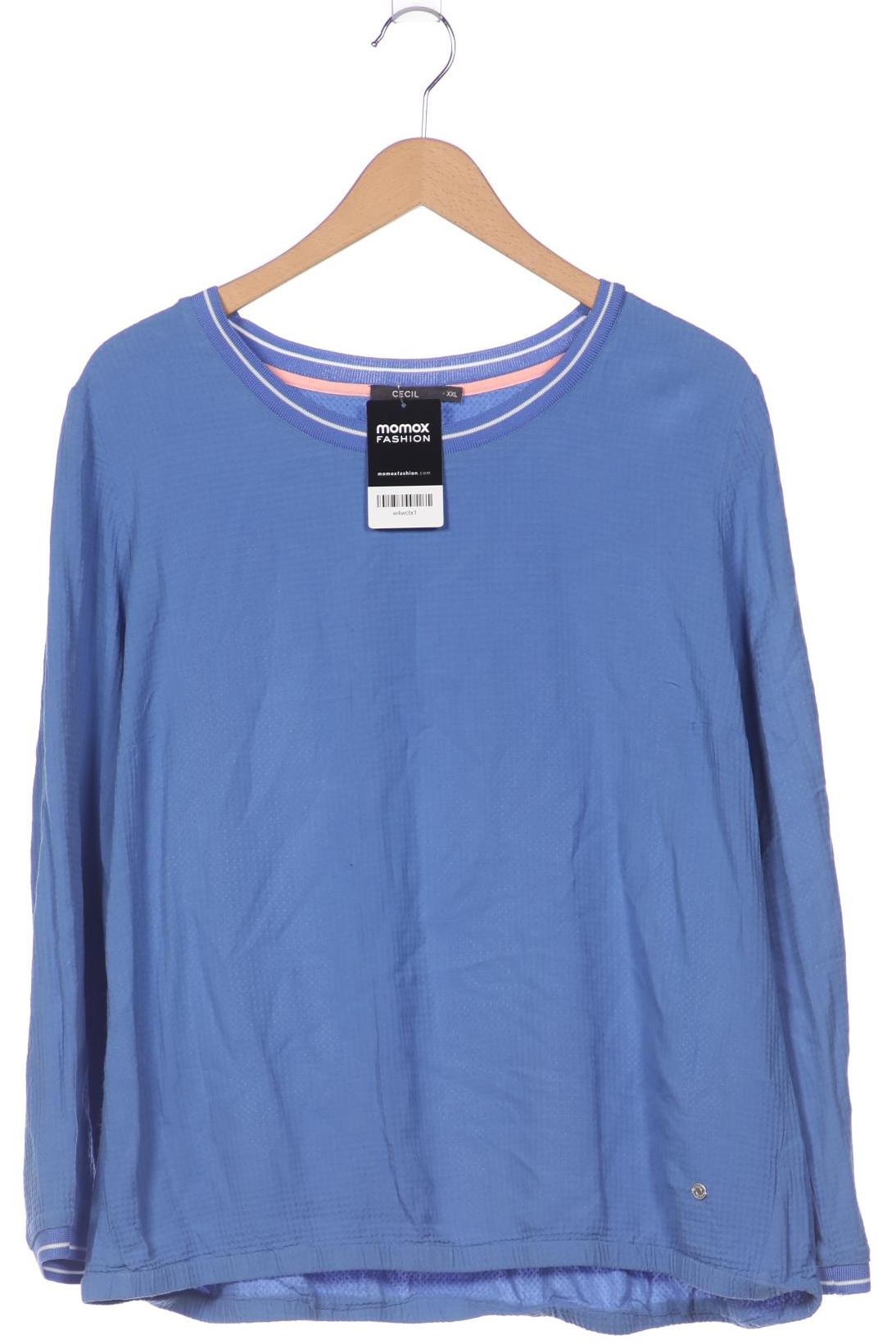 

Cecil Damen Langarmshirt, blau, Gr. 46