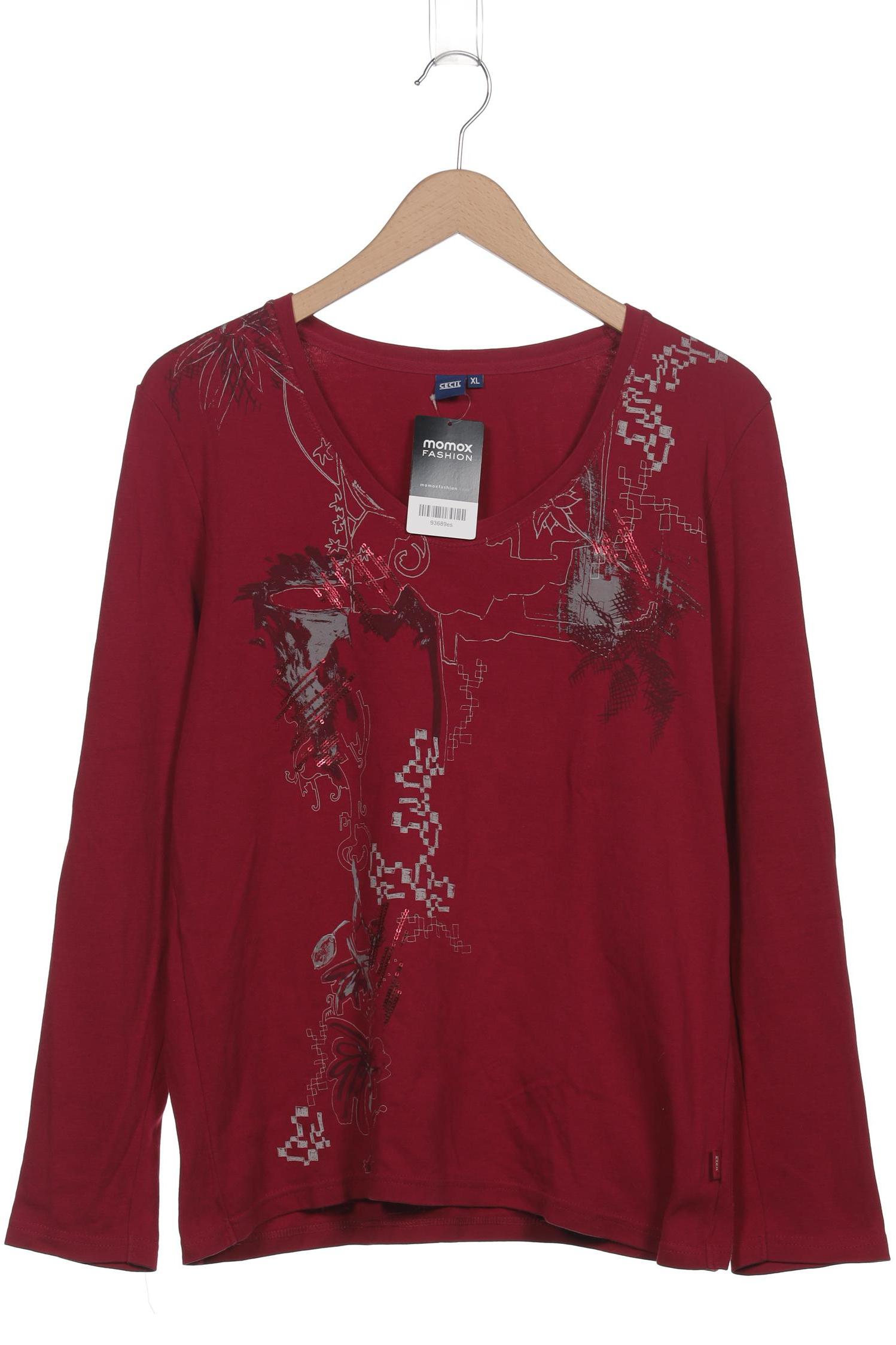 

Cecil Damen Langarmshirt, bordeaux, Gr. 44
