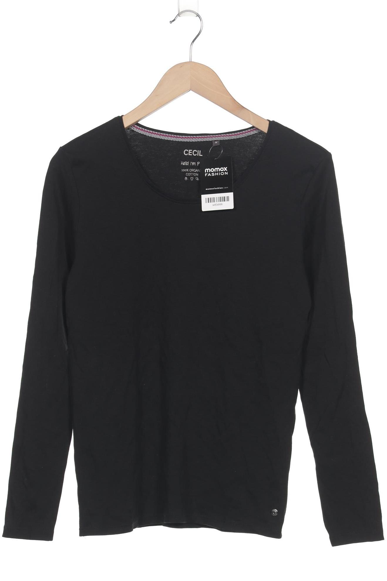 

Cecil Damen Langarmshirt, schwarz, Gr. 38