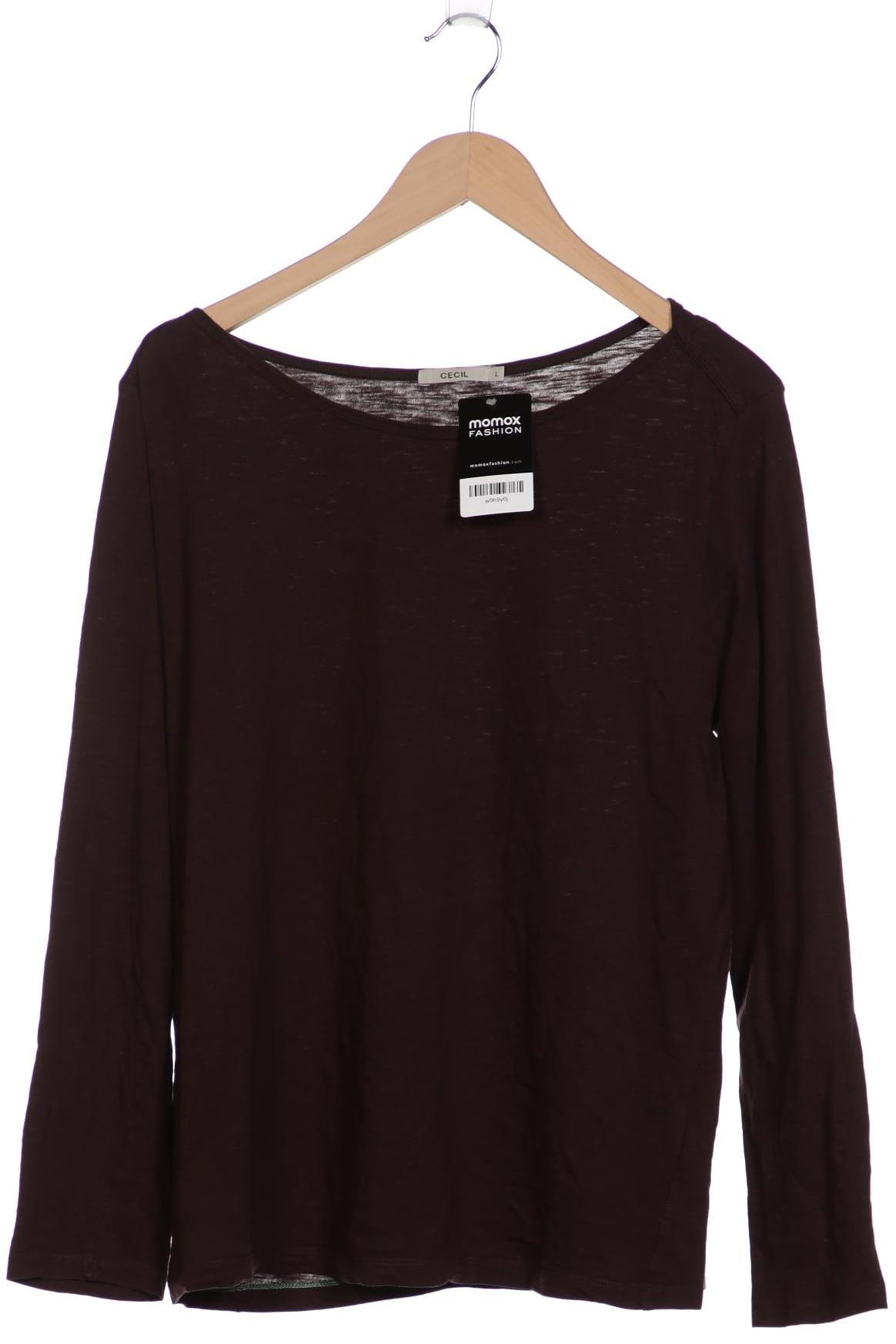 

Cecil Damen Langarmshirt, braun, Gr. 42