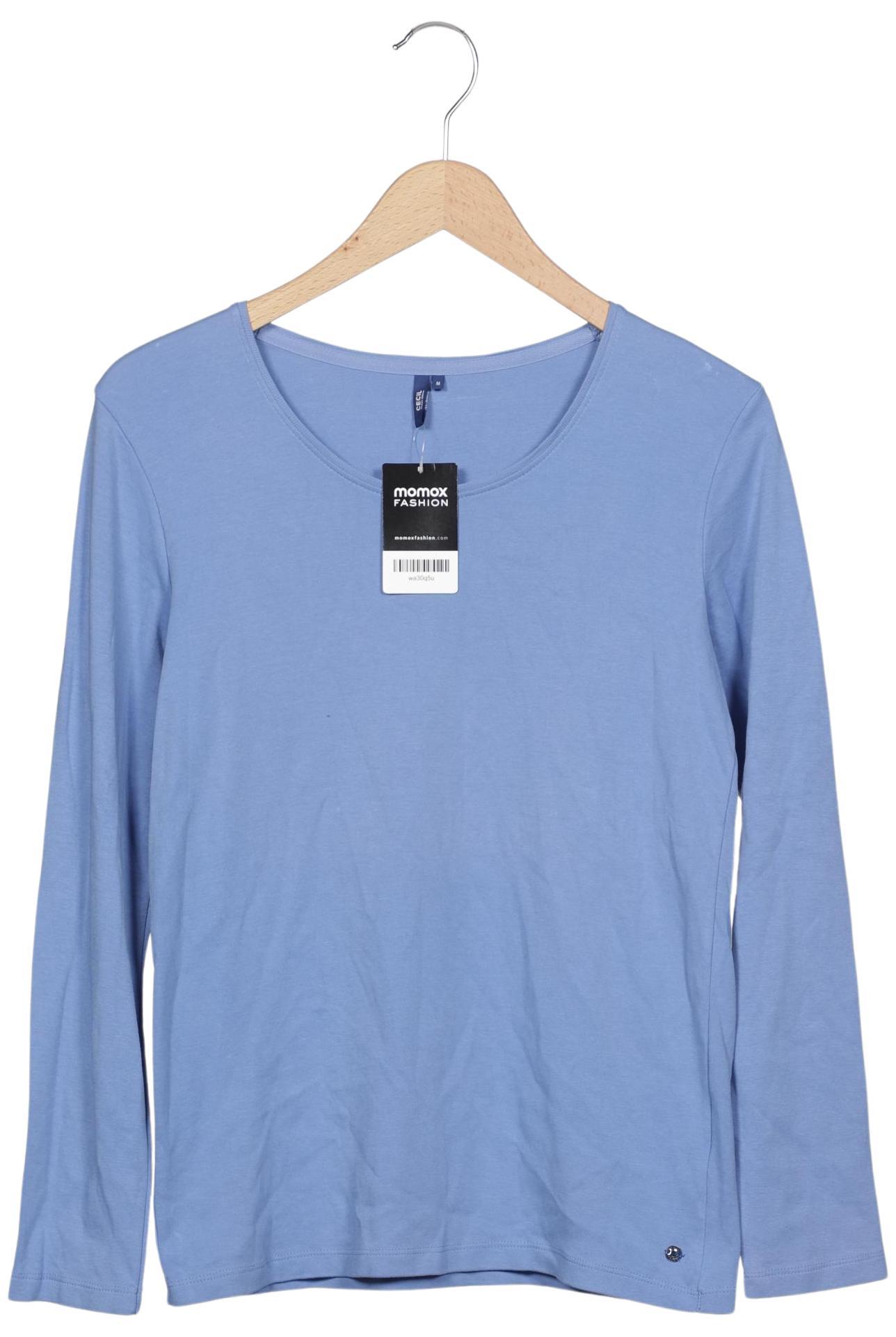 

Cecil Damen Langarmshirt, hellblau, Gr. 38