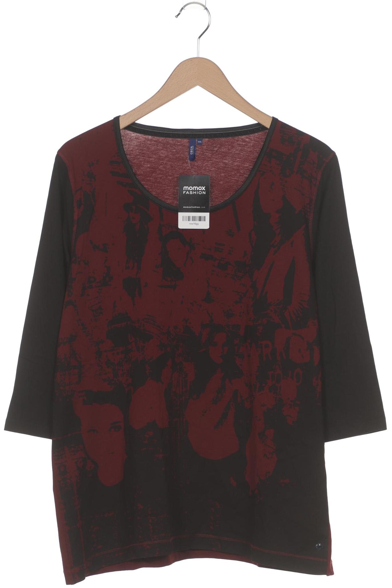 

Cecil Damen Langarmshirt, bordeaux, Gr. 46