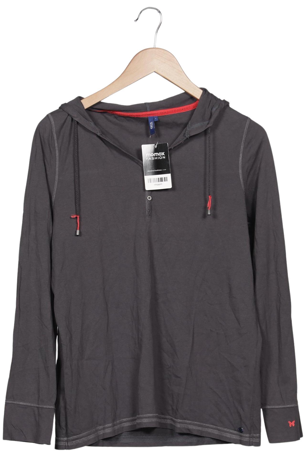 

Cecil Damen Langarmshirt, grau, Gr. 42