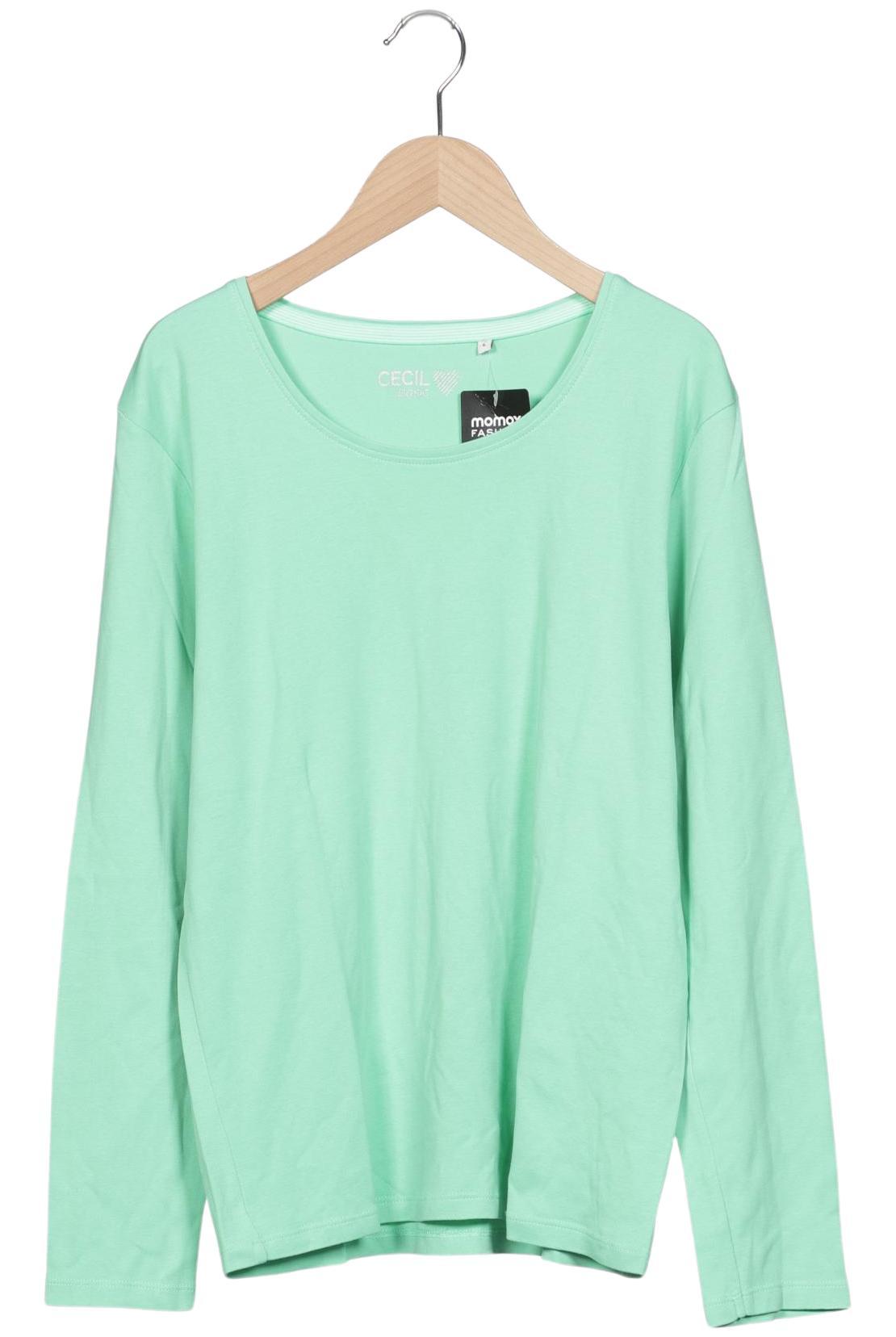 

Cecil Damen Langarmshirt, hellgrün, Gr. 42