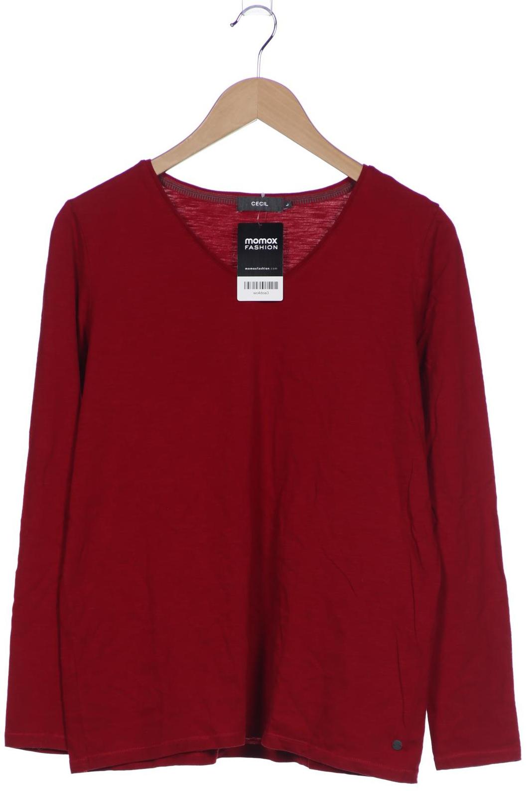 

Cecil Damen Langarmshirt, rot, Gr. 42
