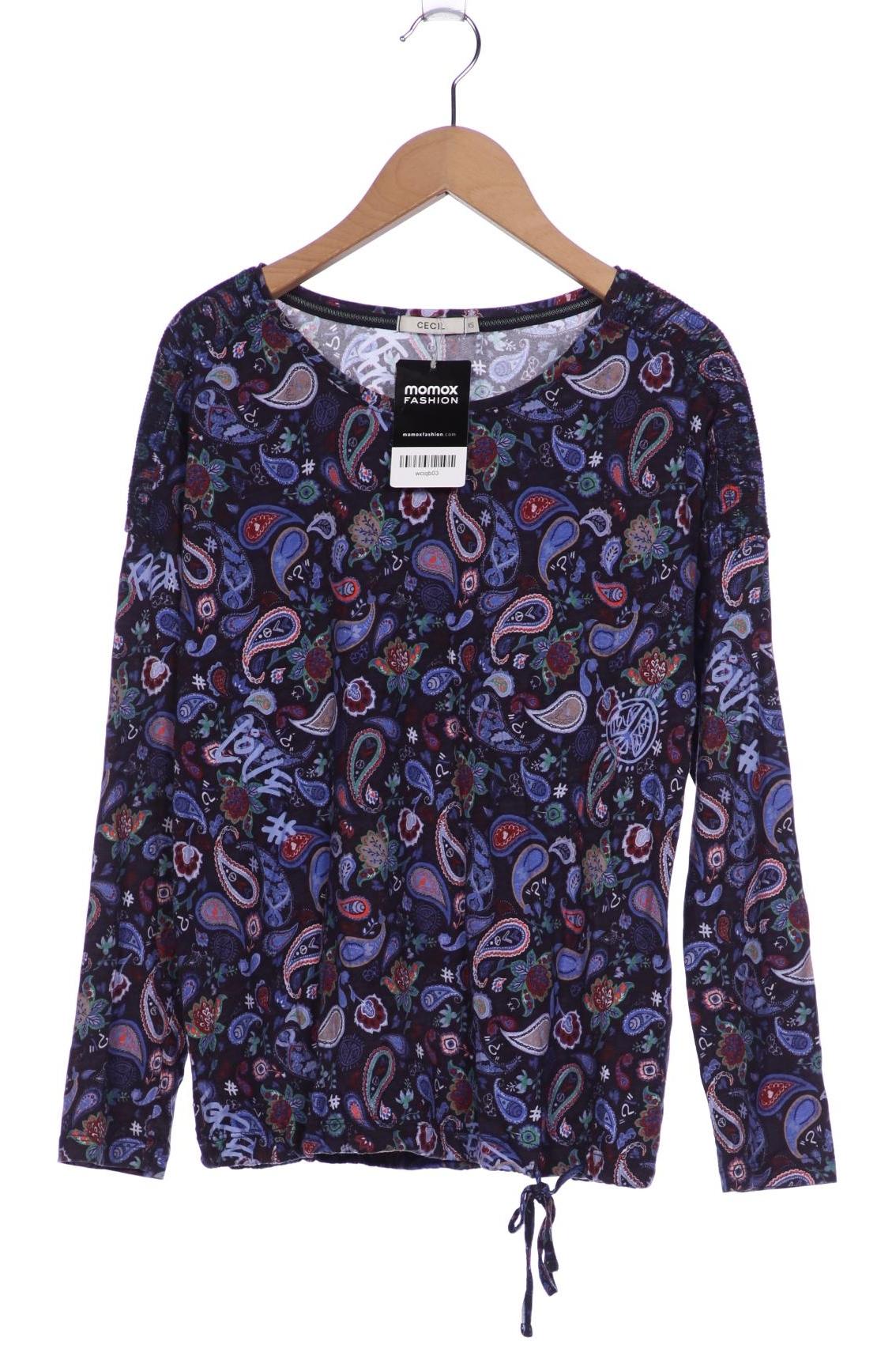 

Cecil Damen Langarmshirt, marineblau, Gr. 34