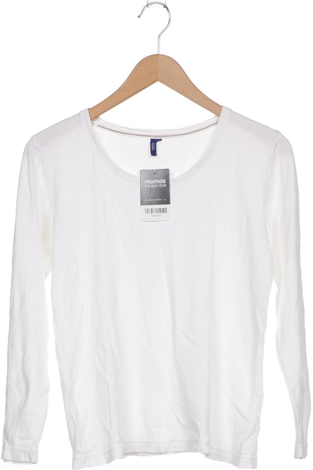 

Cecil Damen Langarmshirt, weiß, Gr. 38