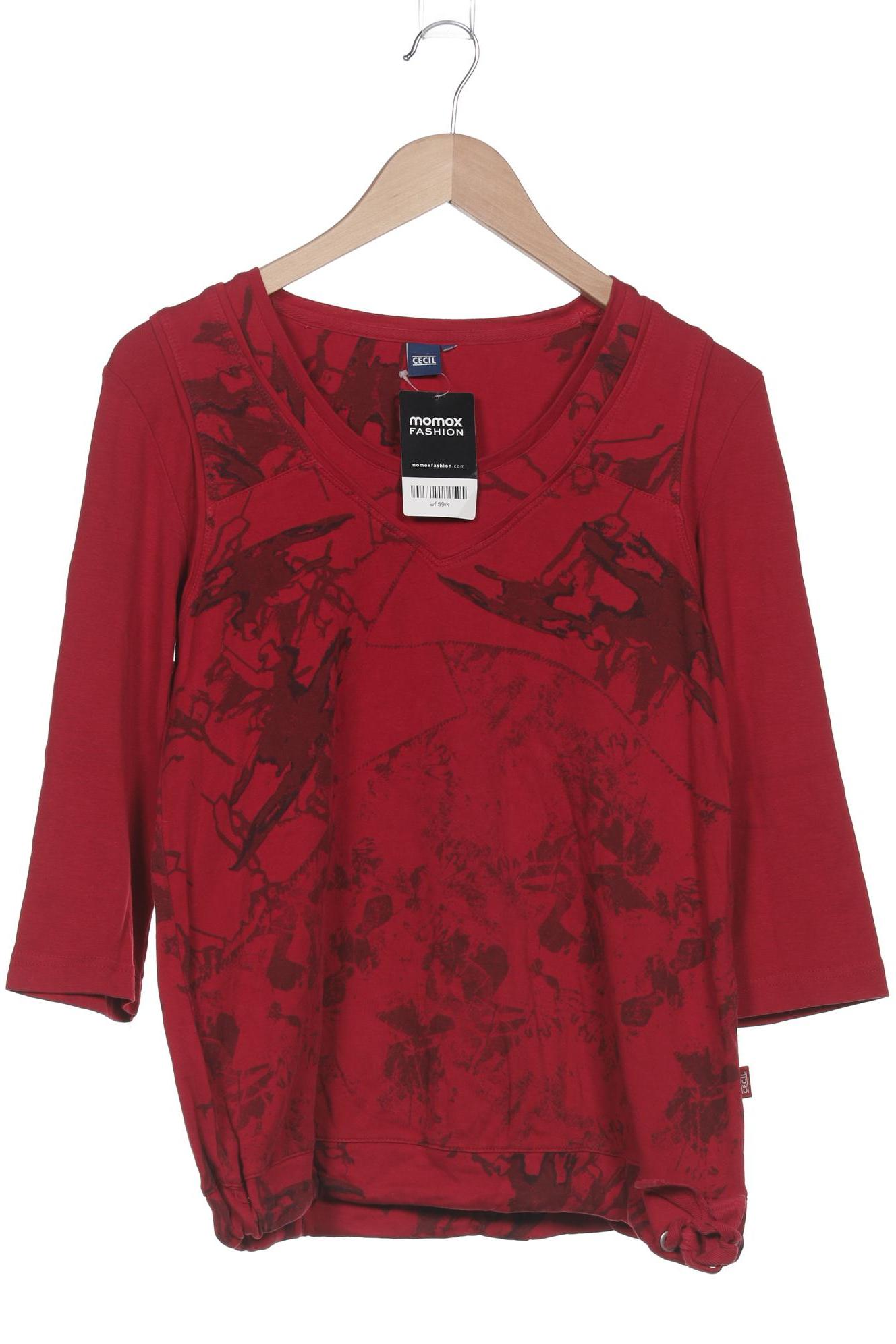 

Cecil Damen Langarmshirt, rot, Gr. 38