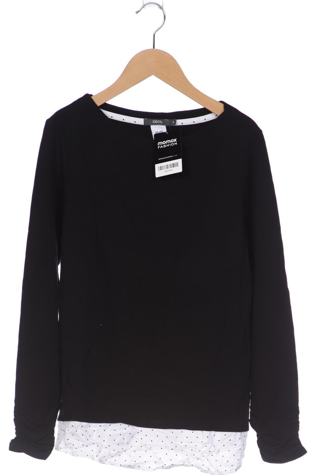 

CECIL Damen Langarmshirt, schwarz