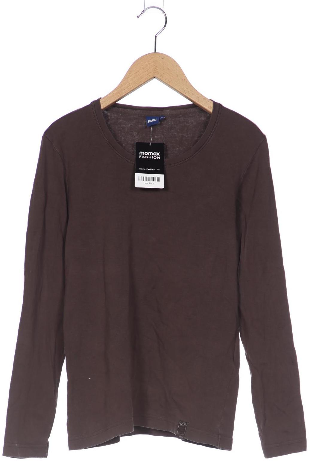 

Cecil Damen Langarmshirt, braun, Gr. 36