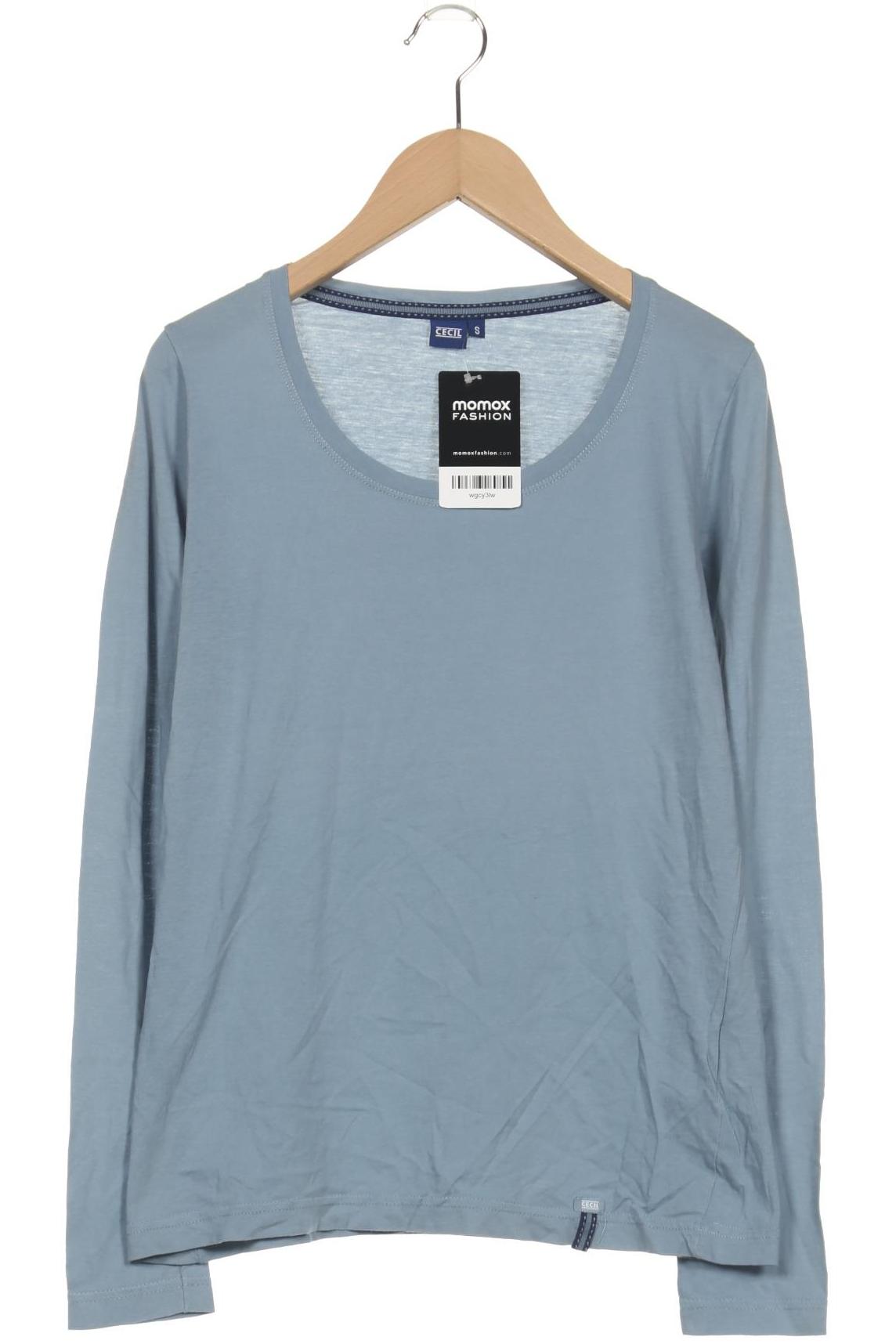 

Cecil Damen Langarmshirt, hellblau, Gr. 36