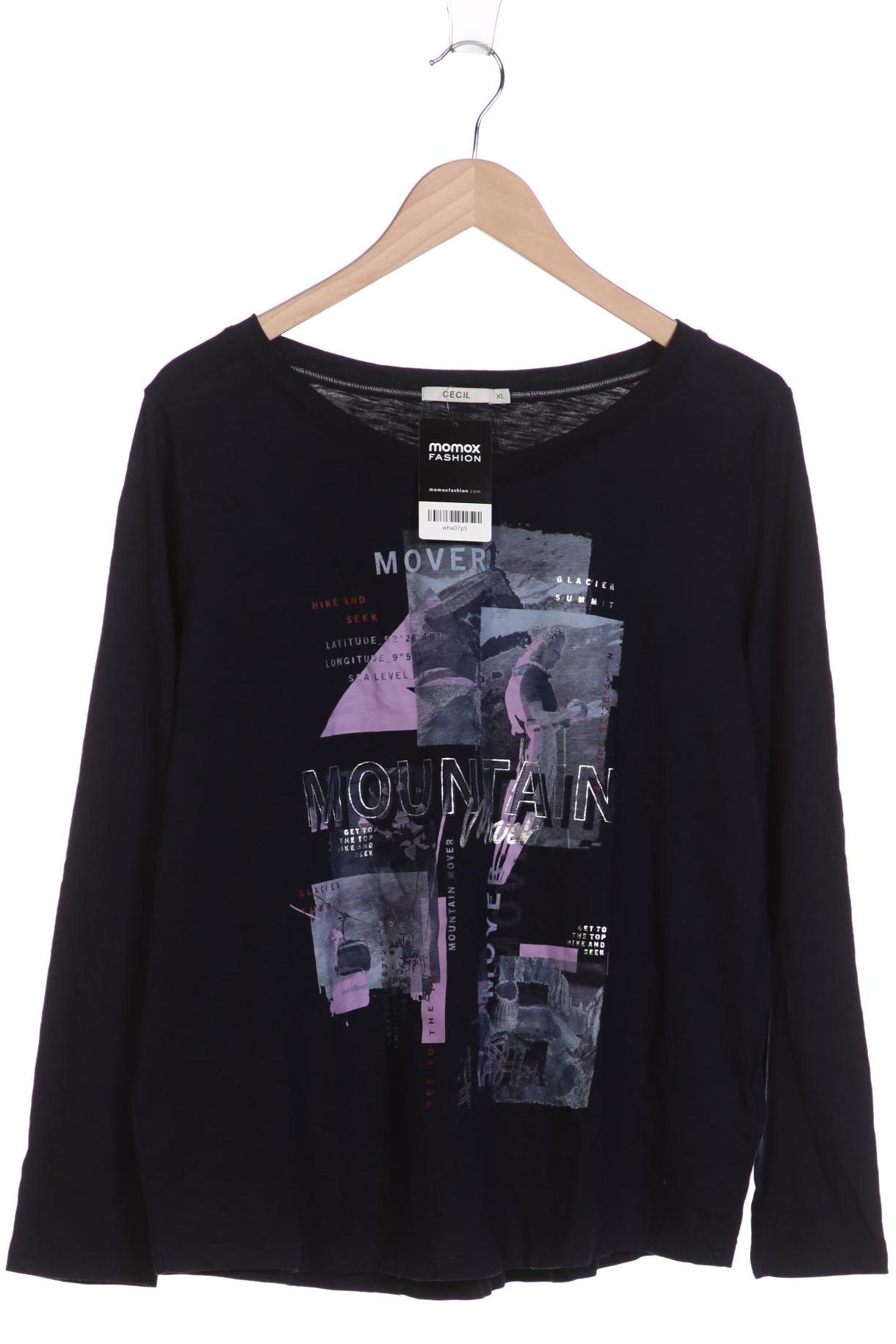 

Cecil Damen Langarmshirt, marineblau, Gr. 44