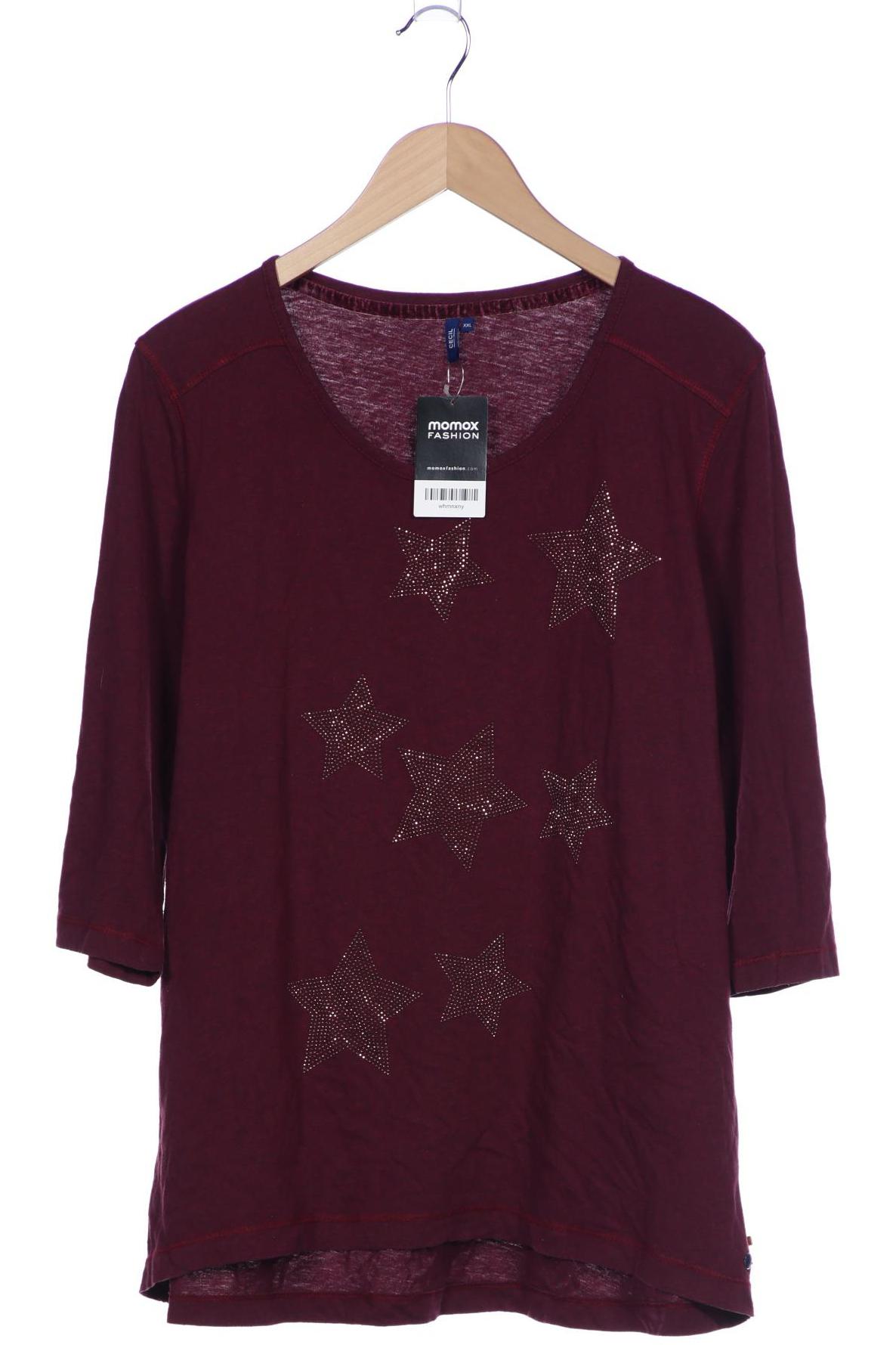 

Cecil Damen Langarmshirt, bordeaux, Gr. 46