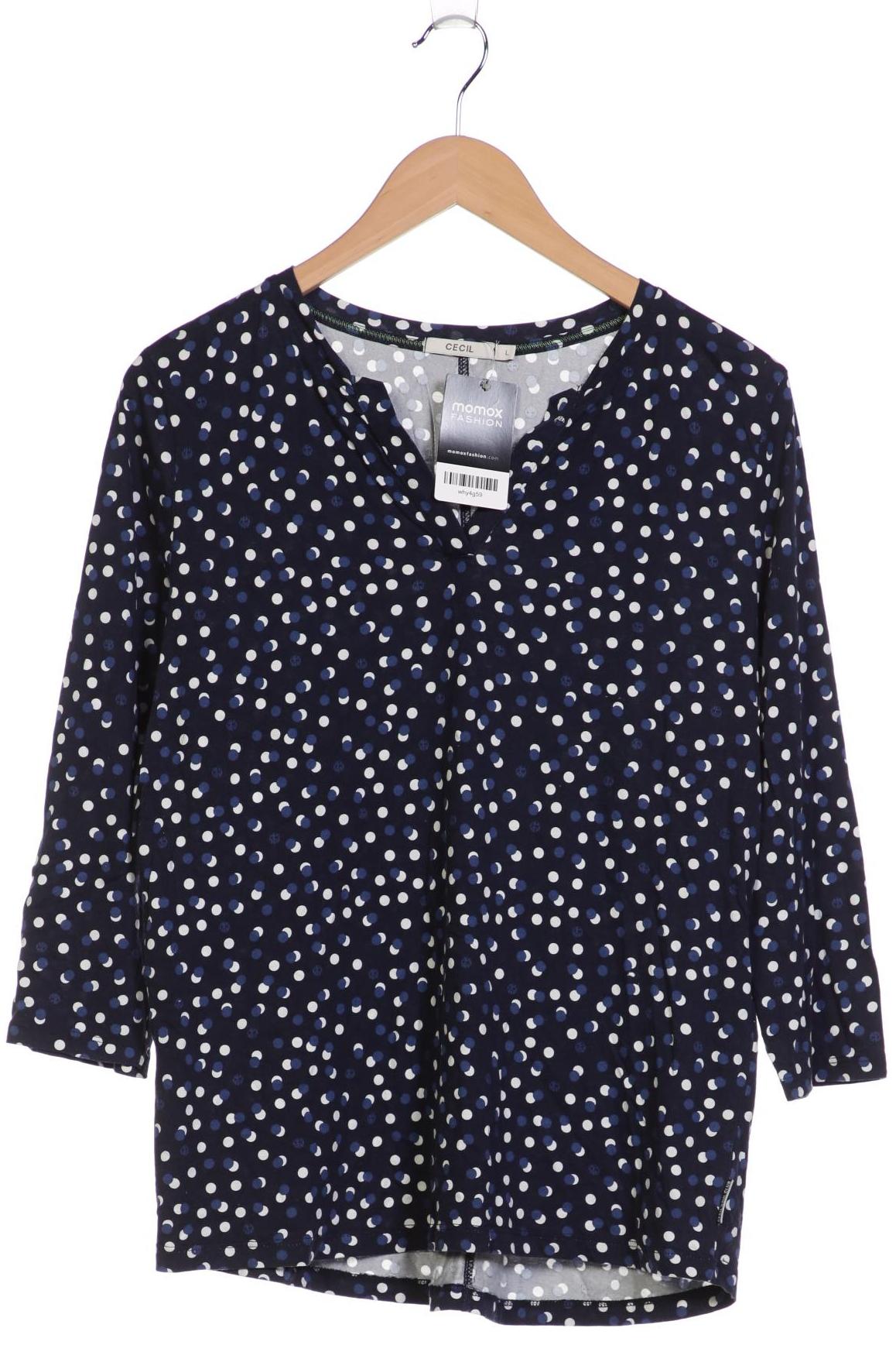 

Cecil Damen Langarmshirt, marineblau, Gr. 42