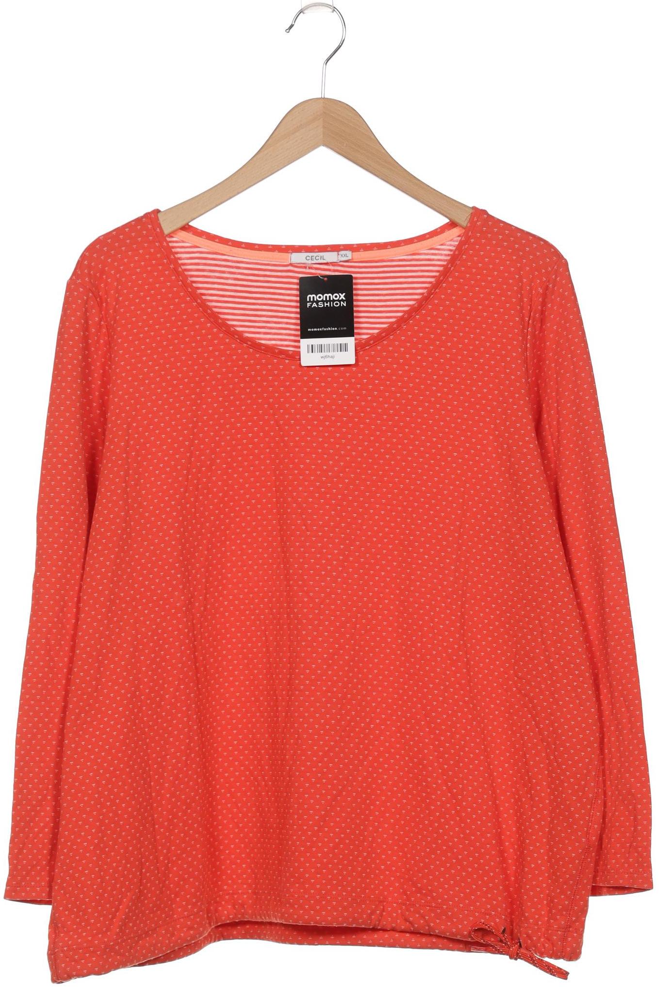 

Cecil Damen Langarmshirt, orange, Gr. 46