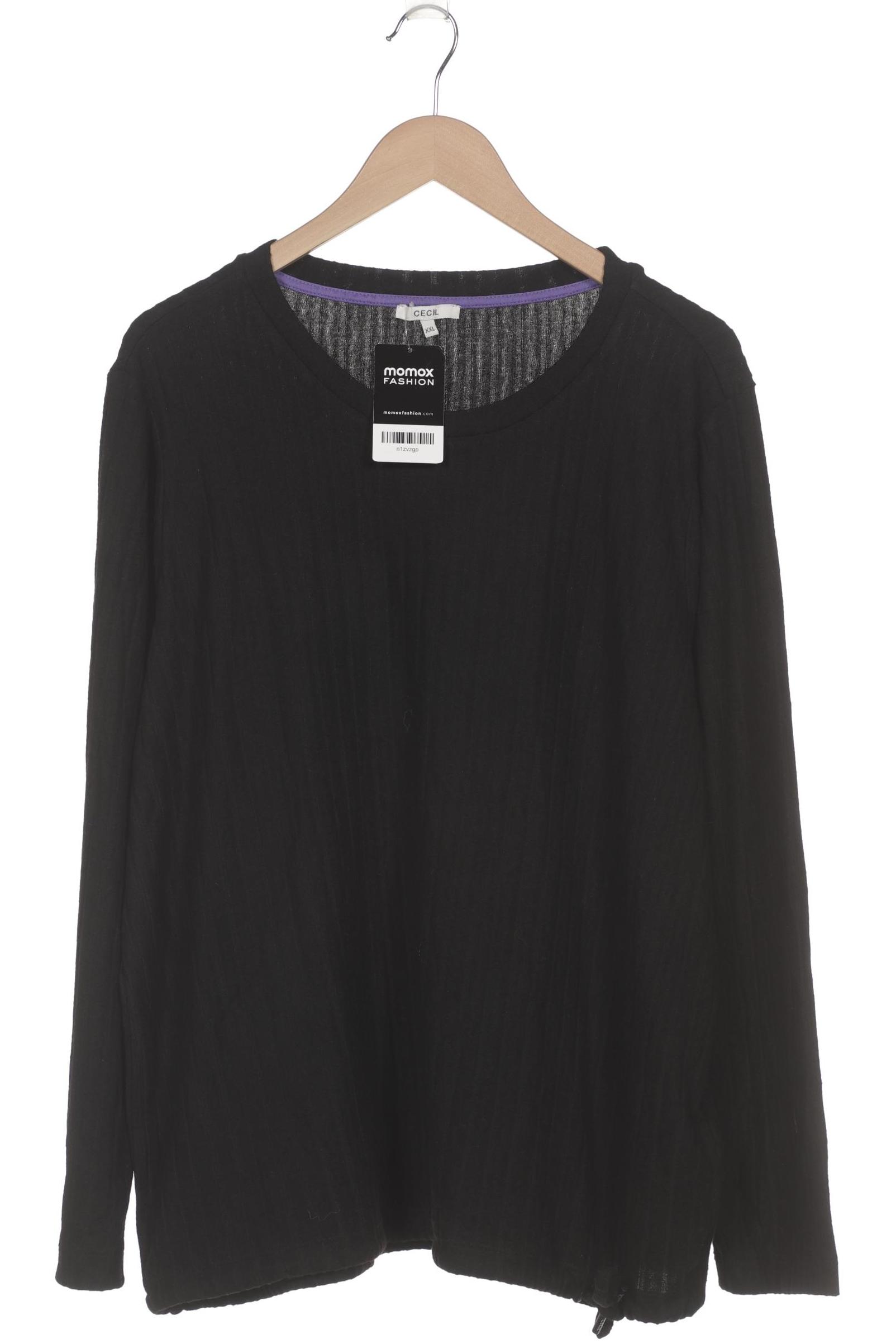 

Cecil Damen Langarmshirt, schwarz, Gr. 46