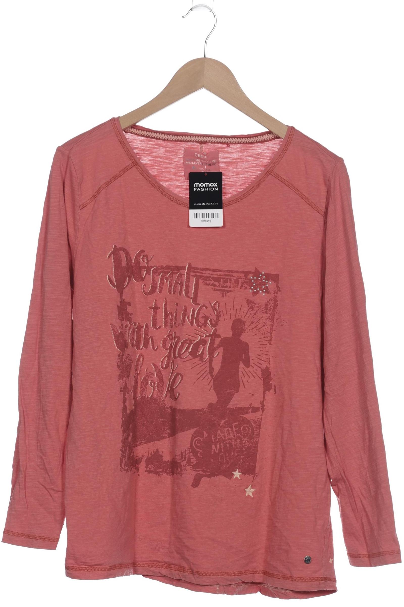 

Cecil Damen Langarmshirt, pink, Gr. 46