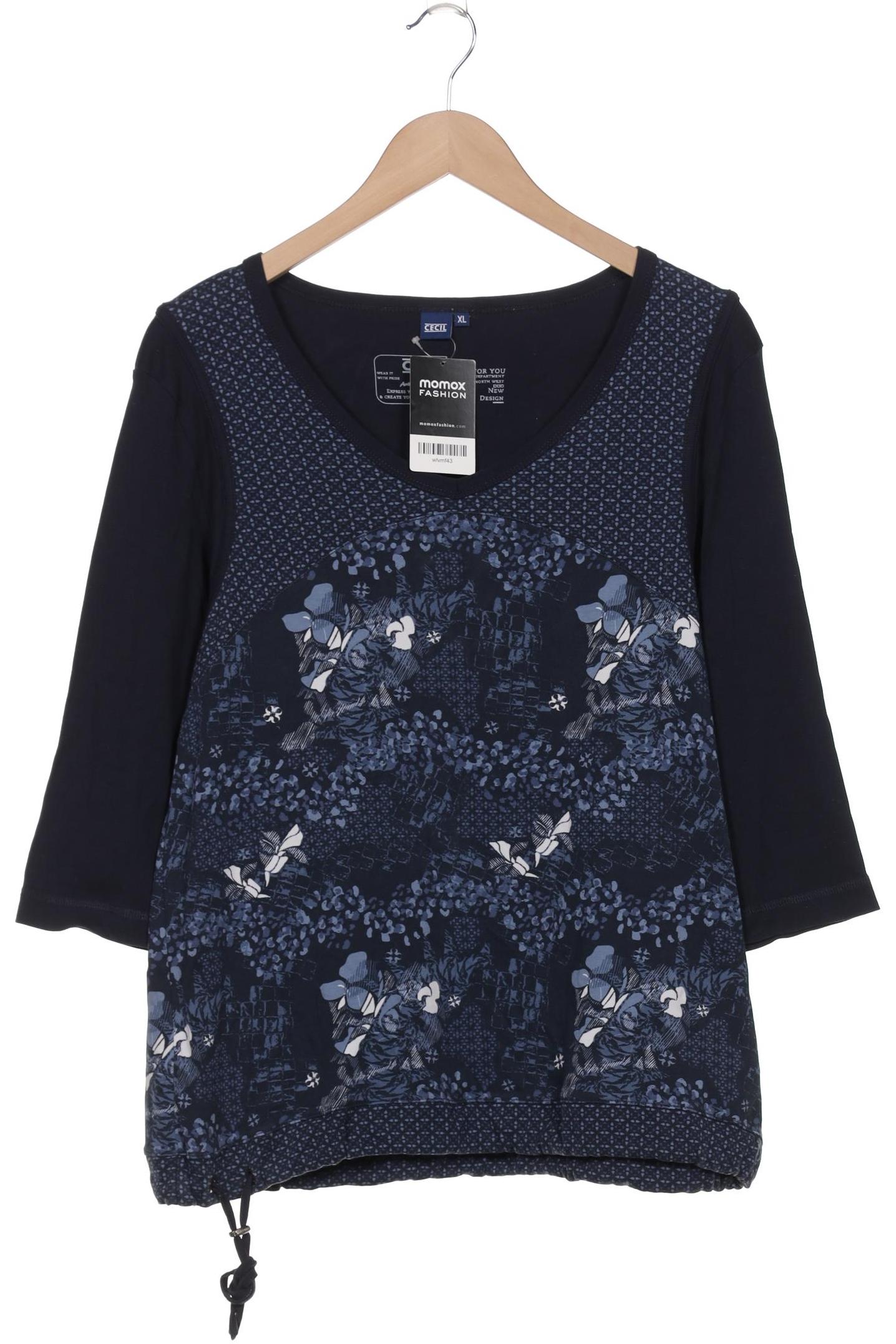 

Cecil Damen Langarmshirt, marineblau, Gr. 44