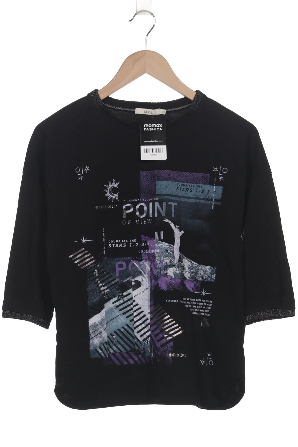 Thumbnail - Cecil Damen Langarmshirt, schwarz, Gr. 34