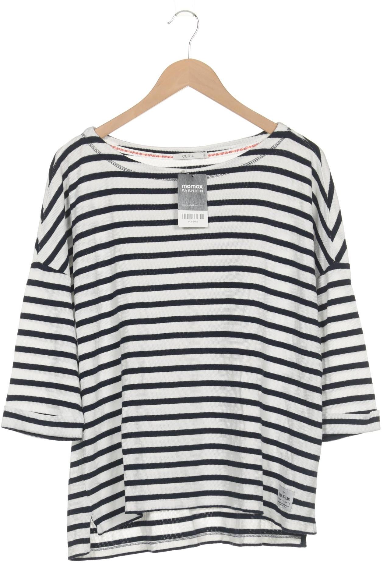

Cecil Damen Langarmshirt, weiß, Gr. 42