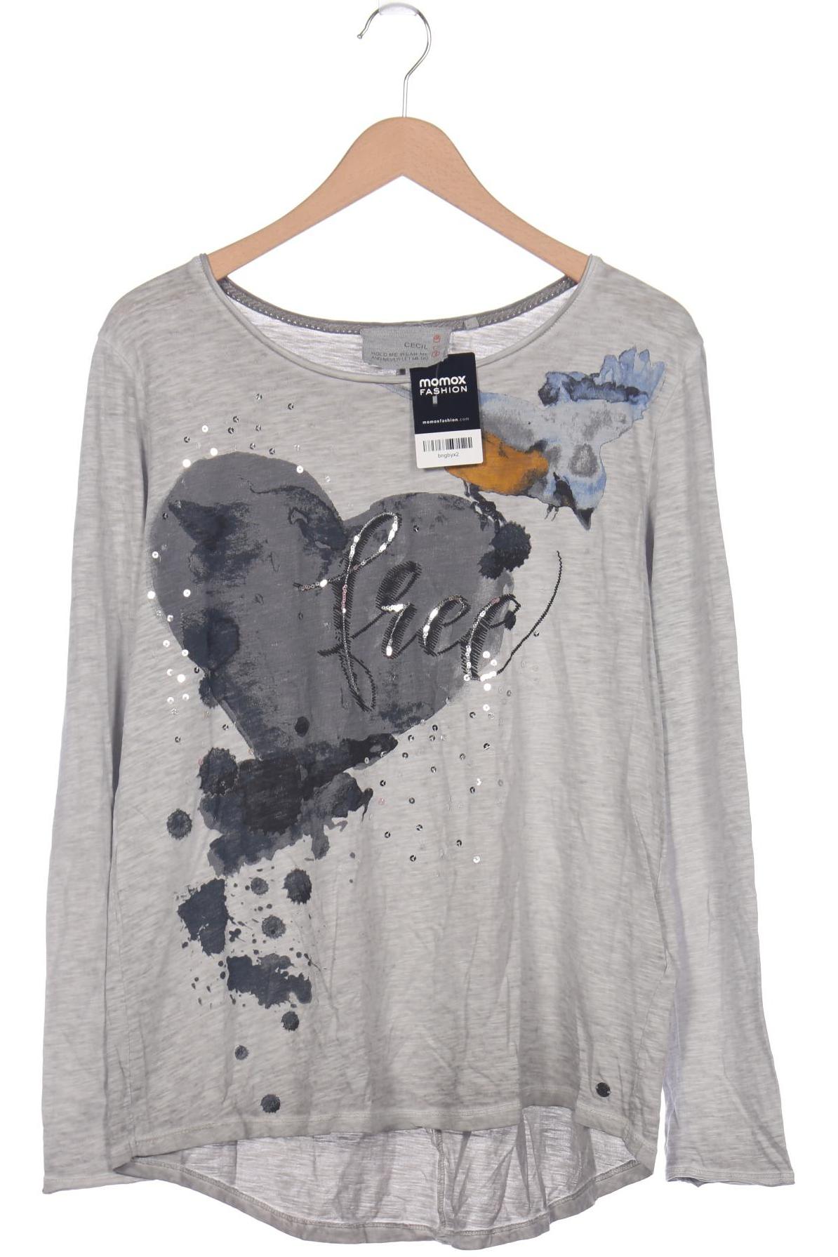 

Cecil Damen Langarmshirt, grau, Gr. 44