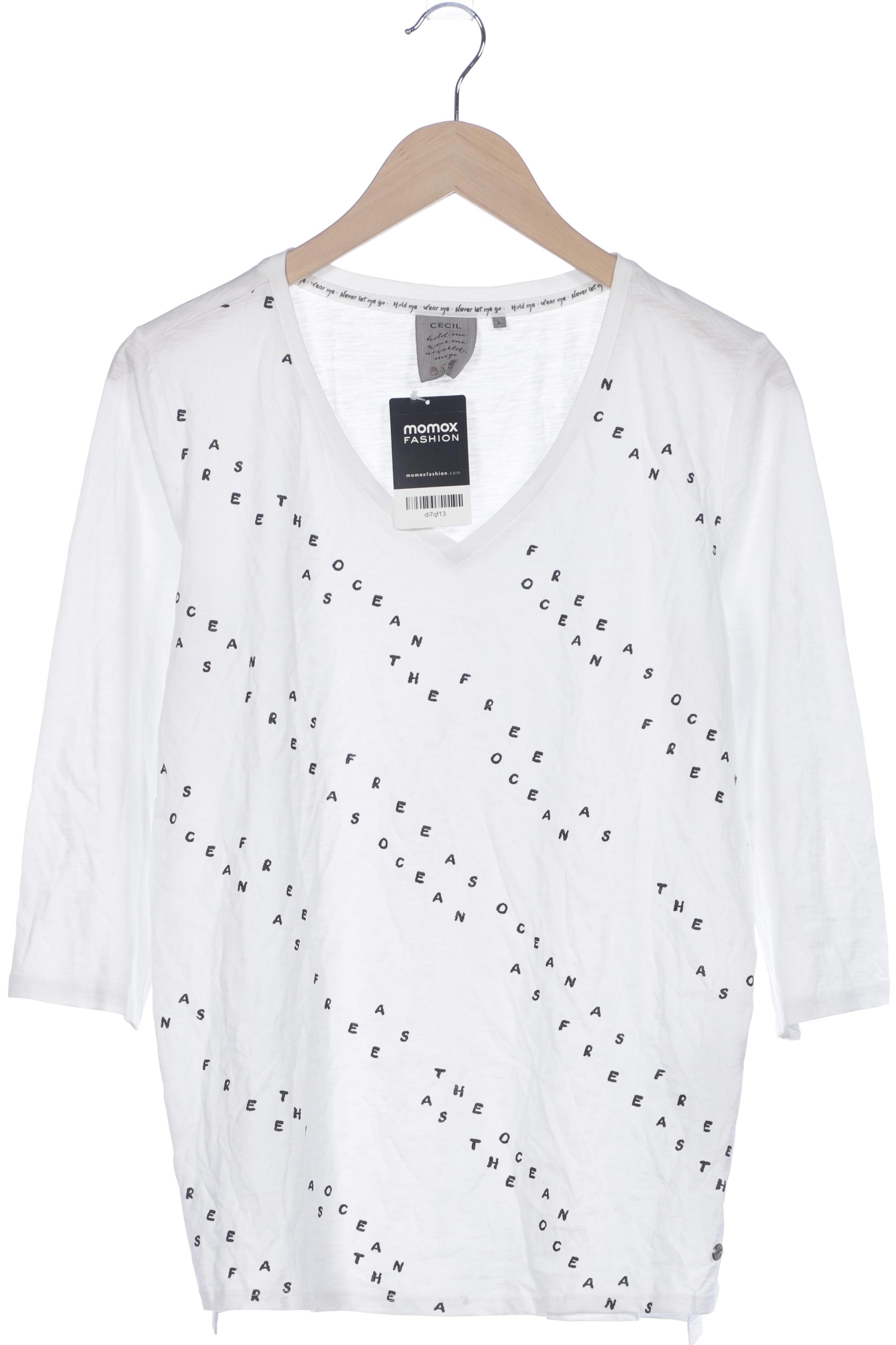 

Cecil Damen Langarmshirt, weiß, Gr. 42