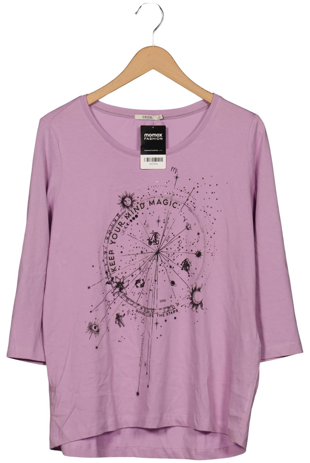 

Cecil Damen Langarmshirt, flieder, Gr. 42