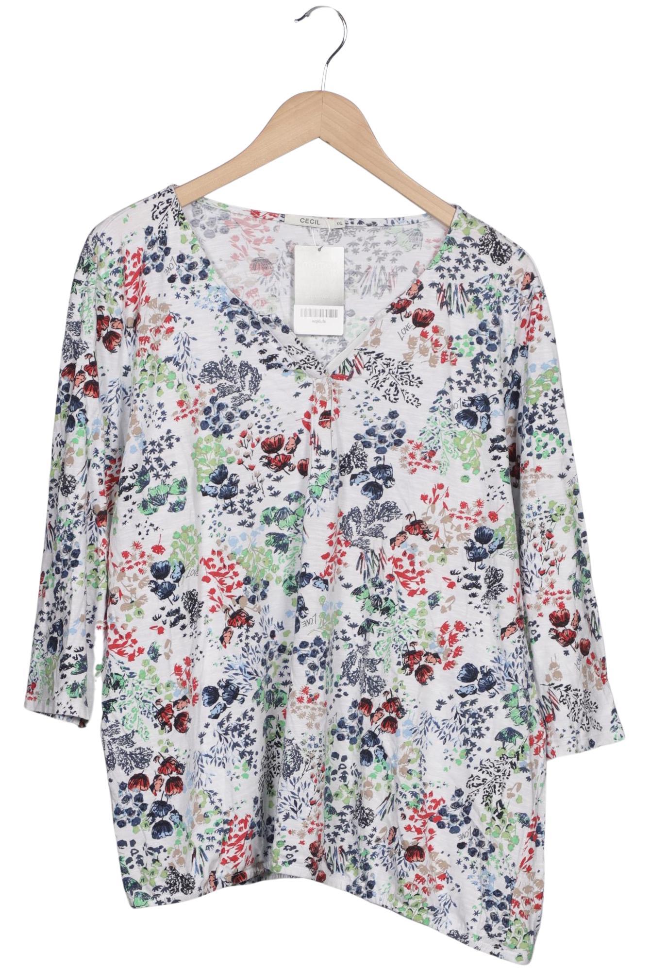 

Cecil Damen Langarmshirt, weiß, Gr. 46