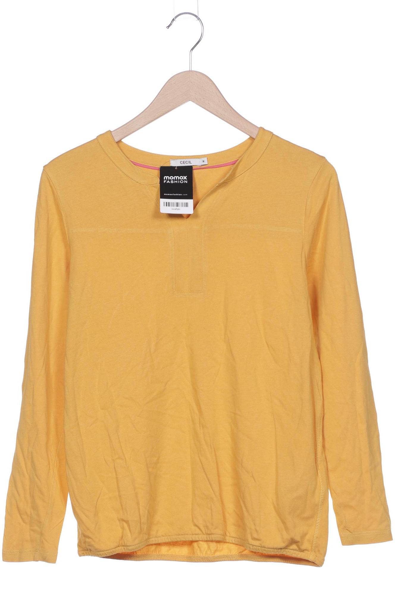 

Cecil Damen Langarmshirt, gelb, Gr. 38