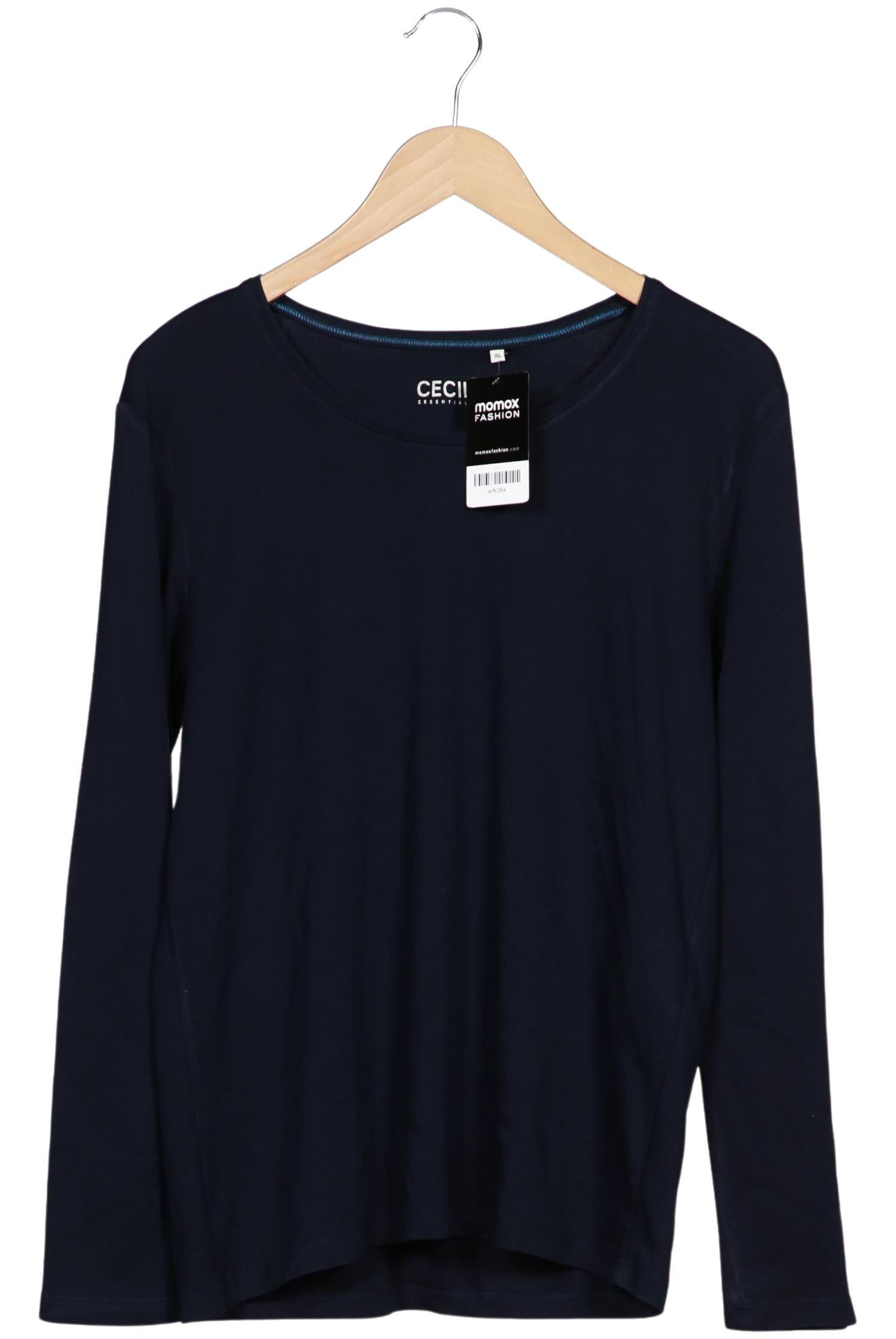 

Cecil Damen Langarmshirt, marineblau, Gr. 44