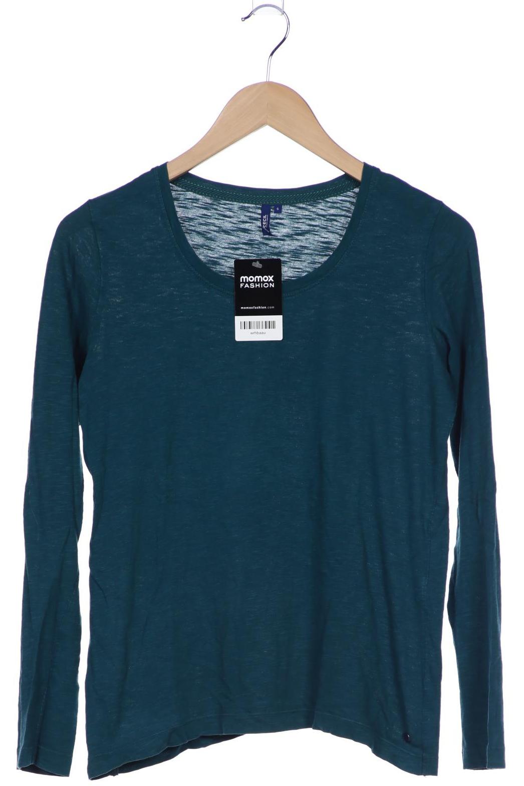 

Cecil Damen Langarmshirt, türkis, Gr. 36