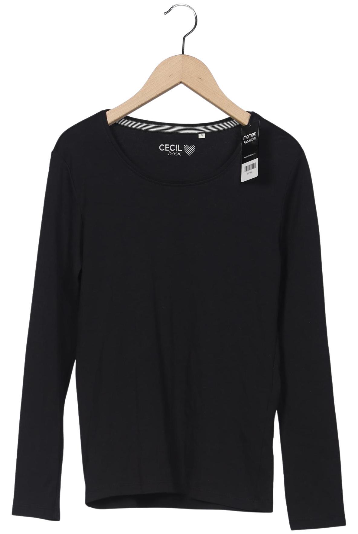 

Cecil Damen Langarmshirt, schwarz, Gr. 36