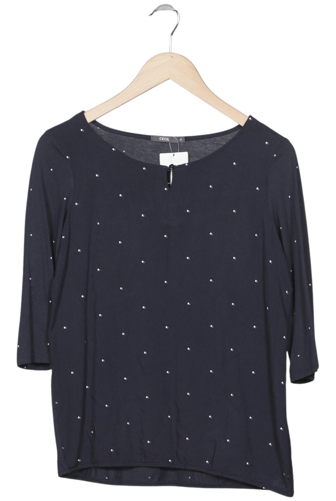 

Cecil Damen Langarmshirt, marineblau, Gr. 36