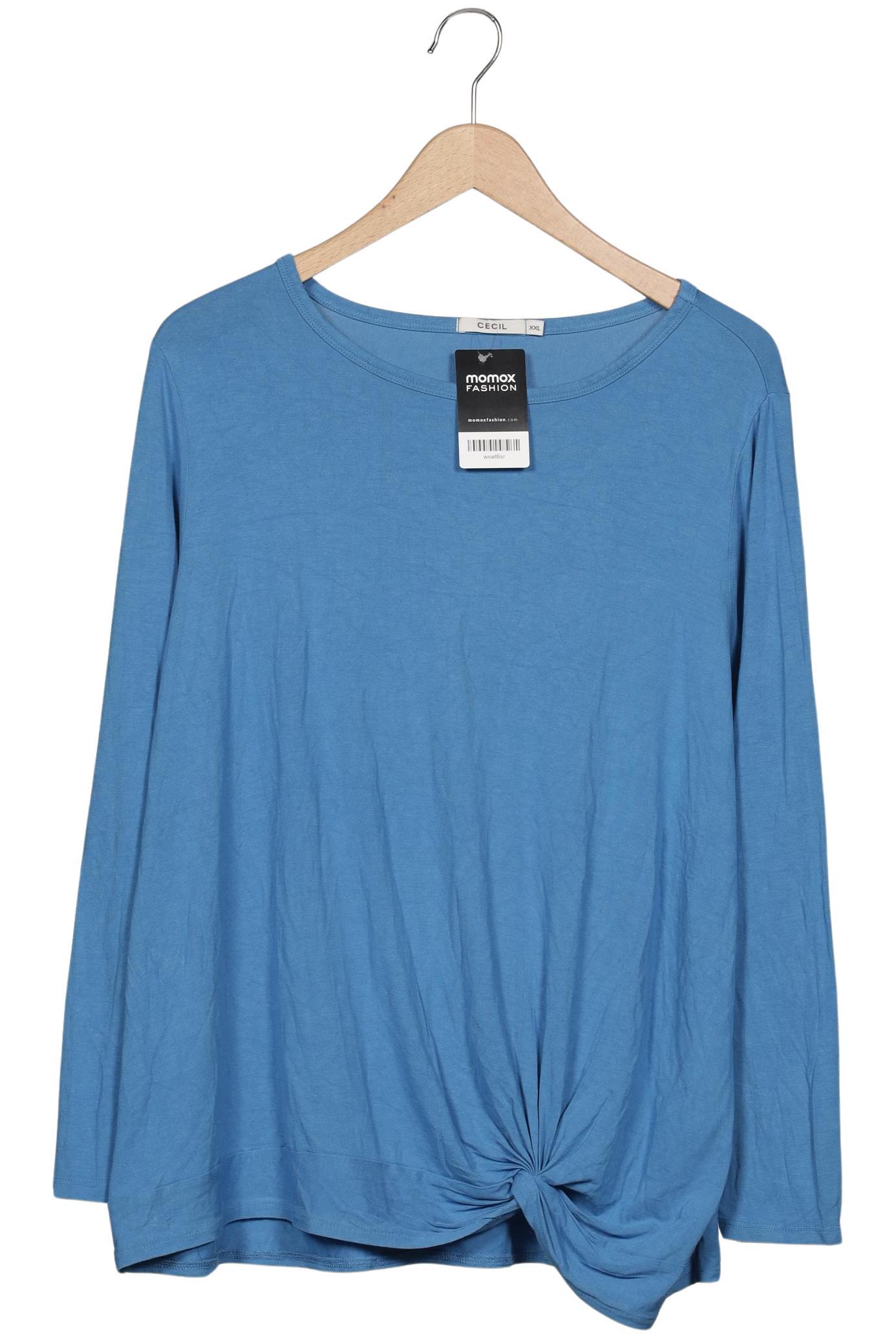 

Cecil Damen Langarmshirt, blau, Gr. 46