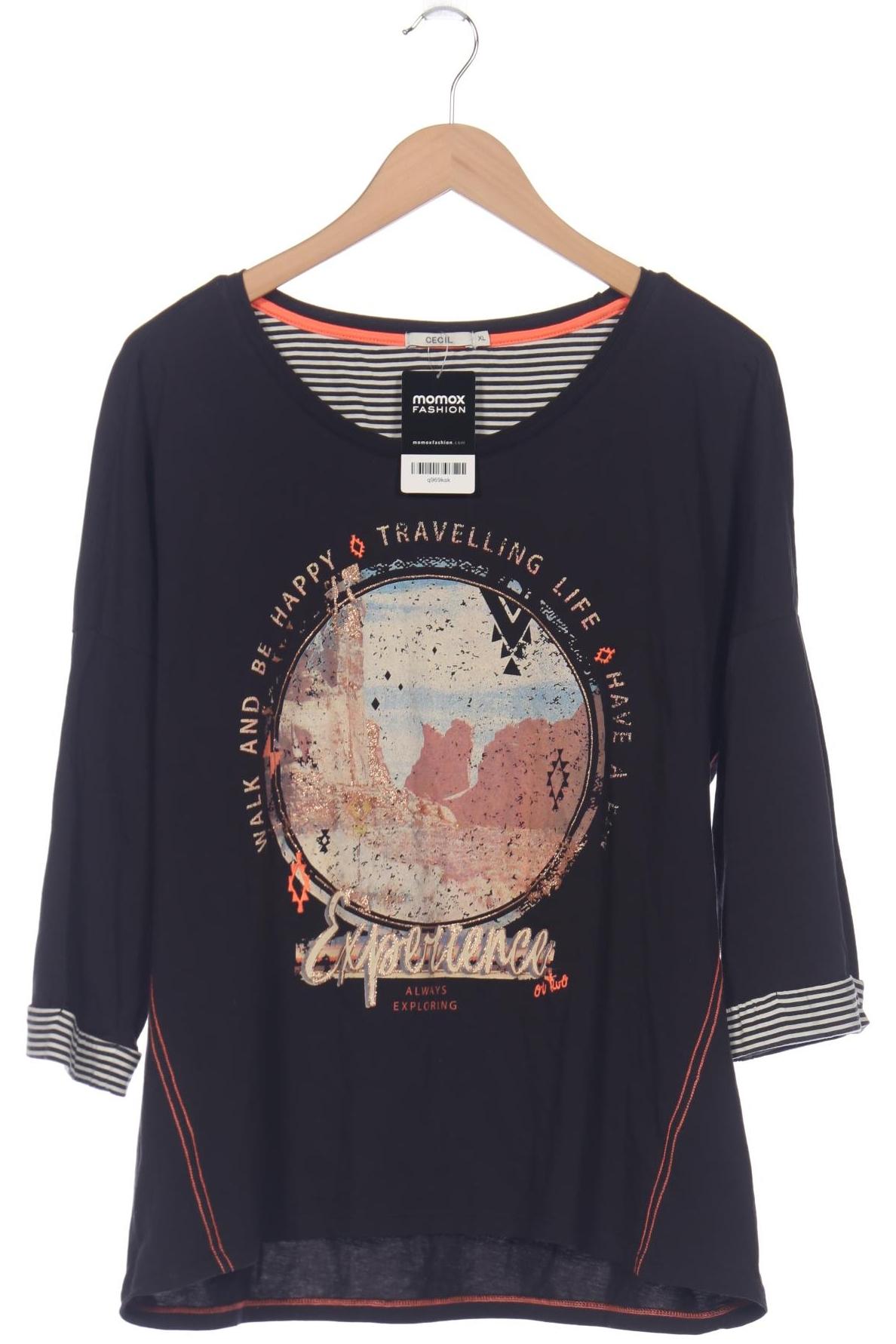 

Cecil Damen Langarmshirt, schwarz, Gr. 44