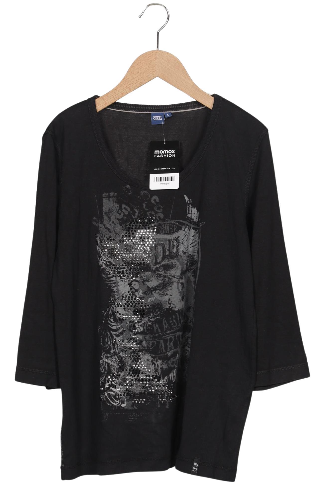 

Cecil Damen Langarmshirt, schwarz, Gr. 42