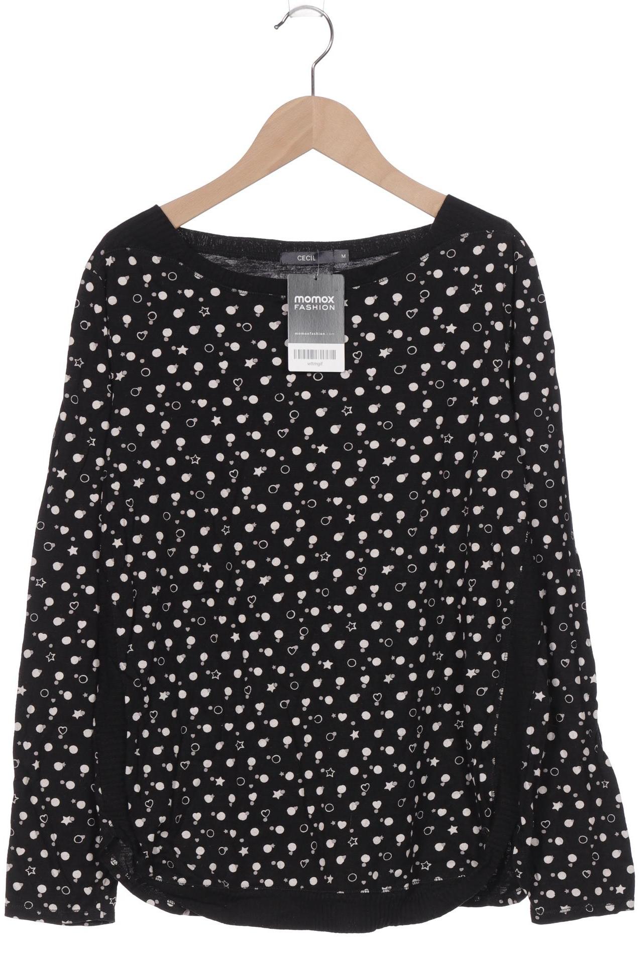 

CECIL Damen Langarmshirt, schwarz