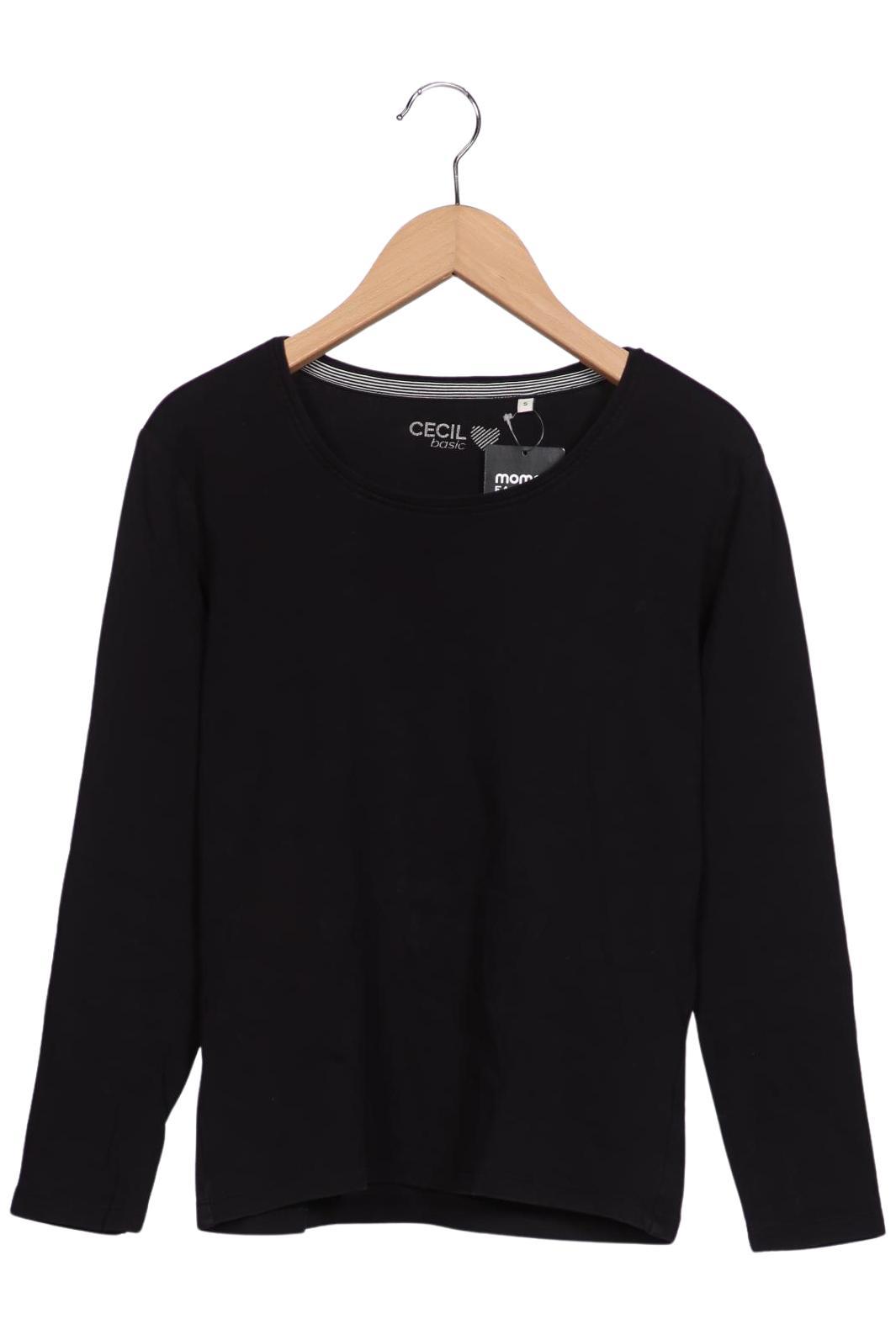 

Cecil Damen Langarmshirt, schwarz, Gr. 36