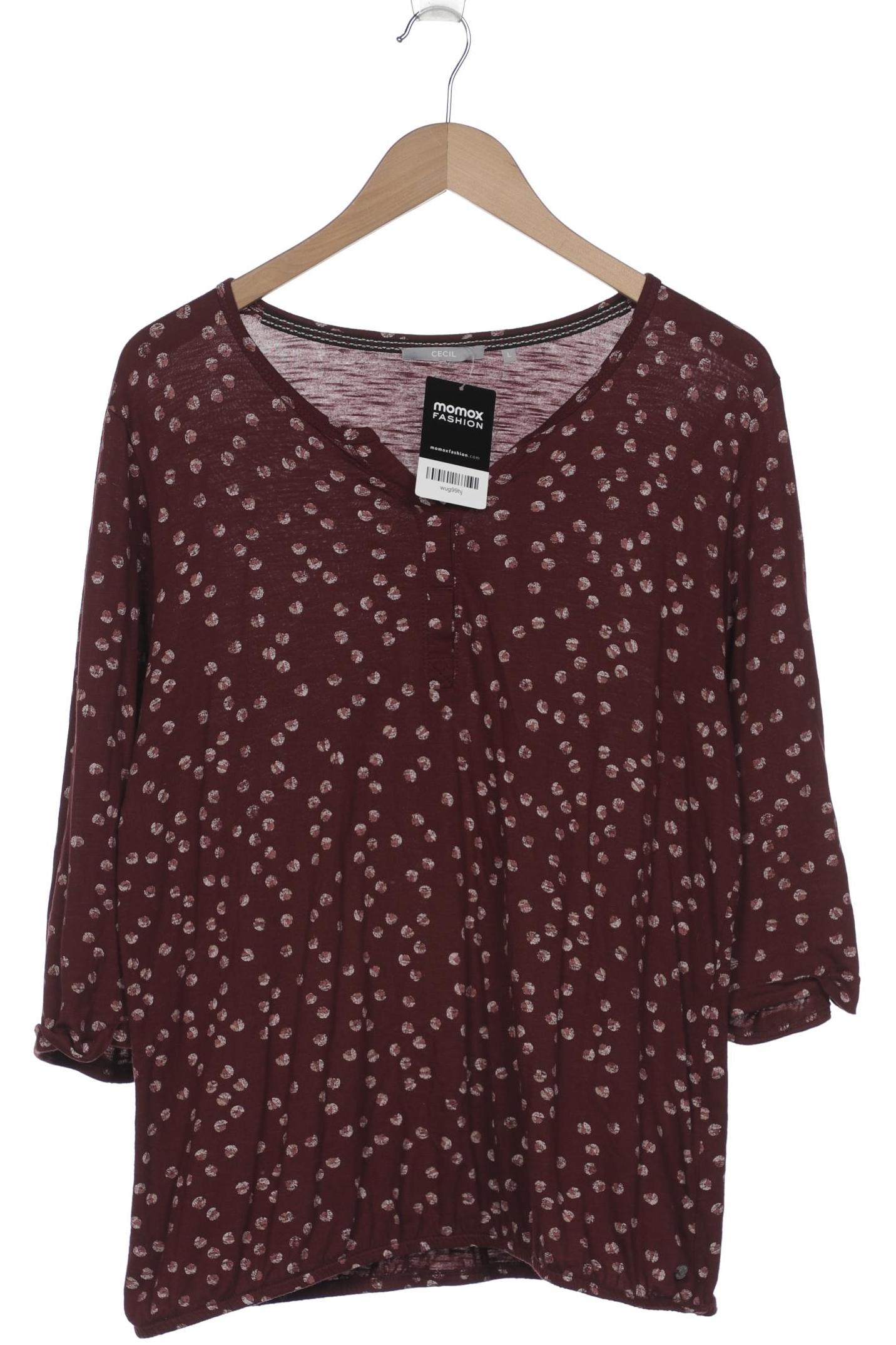 

Cecil Damen Langarmshirt, bordeaux, Gr. 42